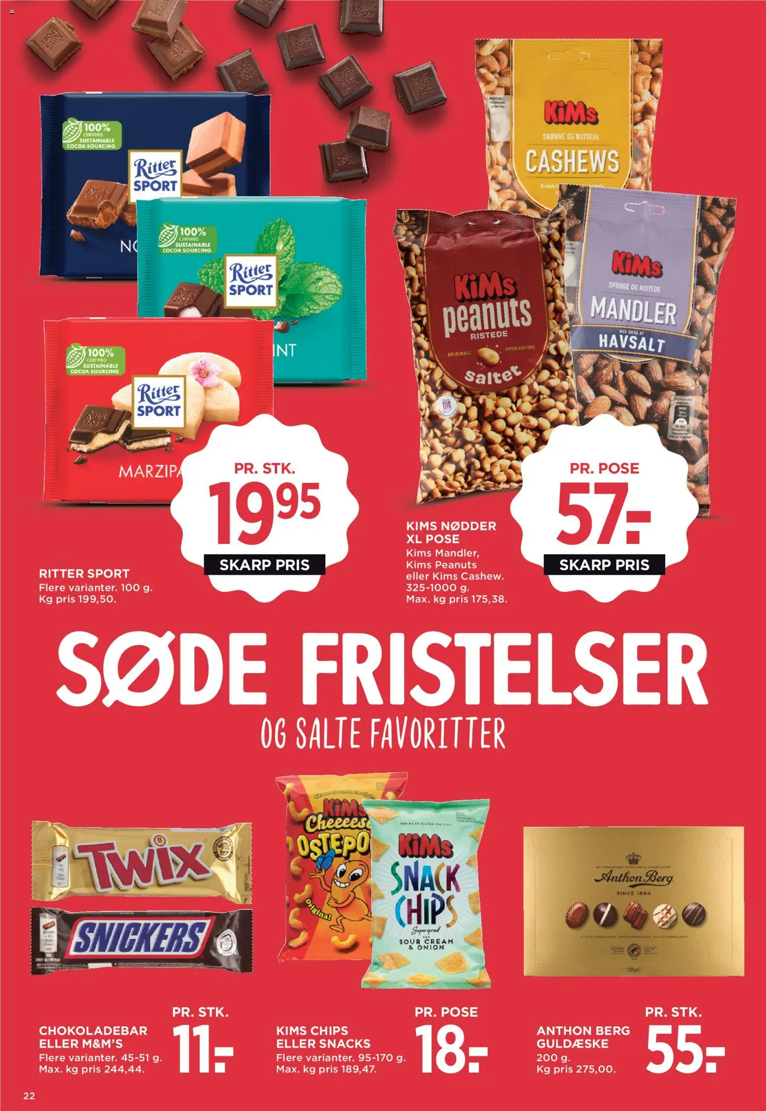 Meny tilbudsavis – gyldig fra 24.04.2026 | Side: 34 | Produkter: Chips, Nødder, Peanuts, Mandler