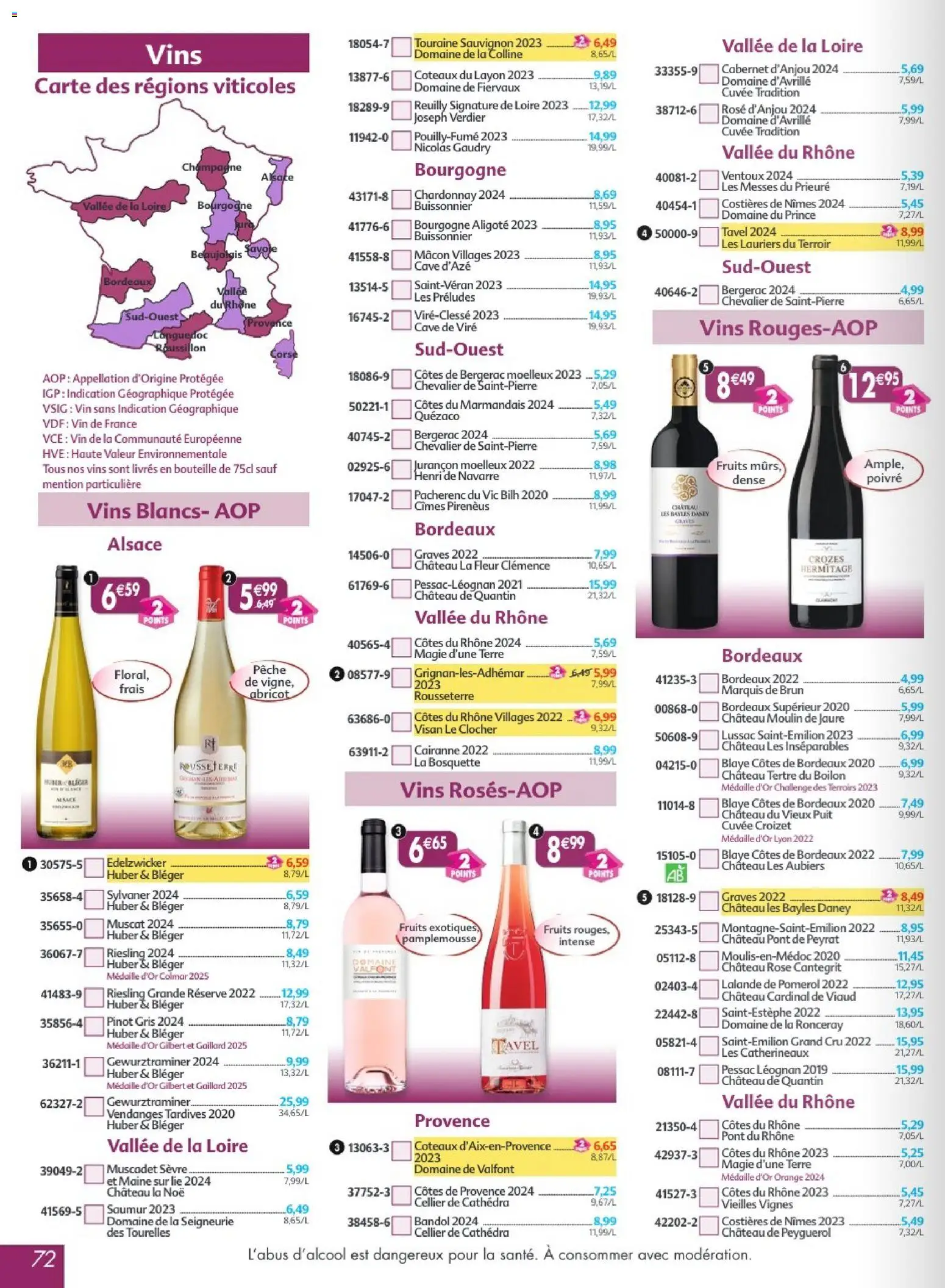 {H1} | Page: 72 | Produits: Pêche, Champagne, Vin, Coteaux du layon