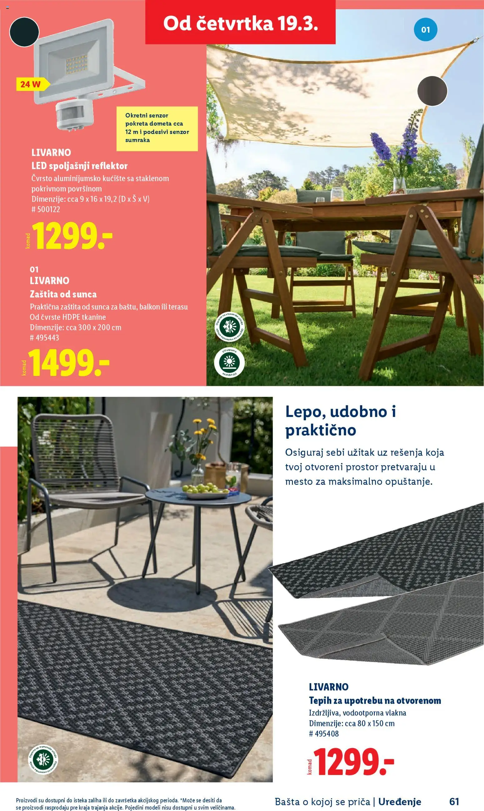 Lidl katalog - važi od 26.02.2026 | Strana: 61 | Proizvode: Tepih, Reflektor