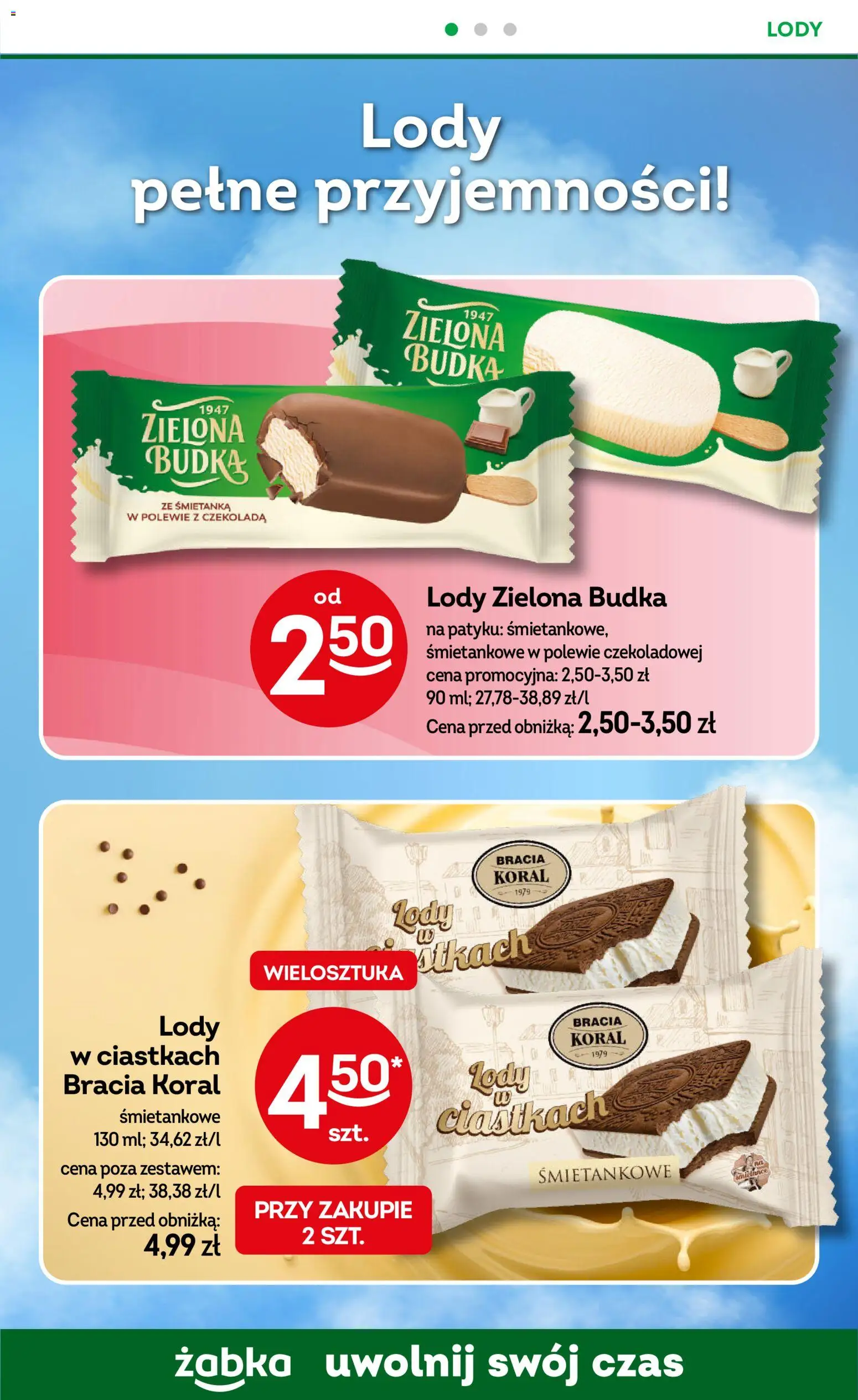 Żabka Gazetka od 05.11.2025 | Strona: 67 | Produkty: Czekolada, Lody