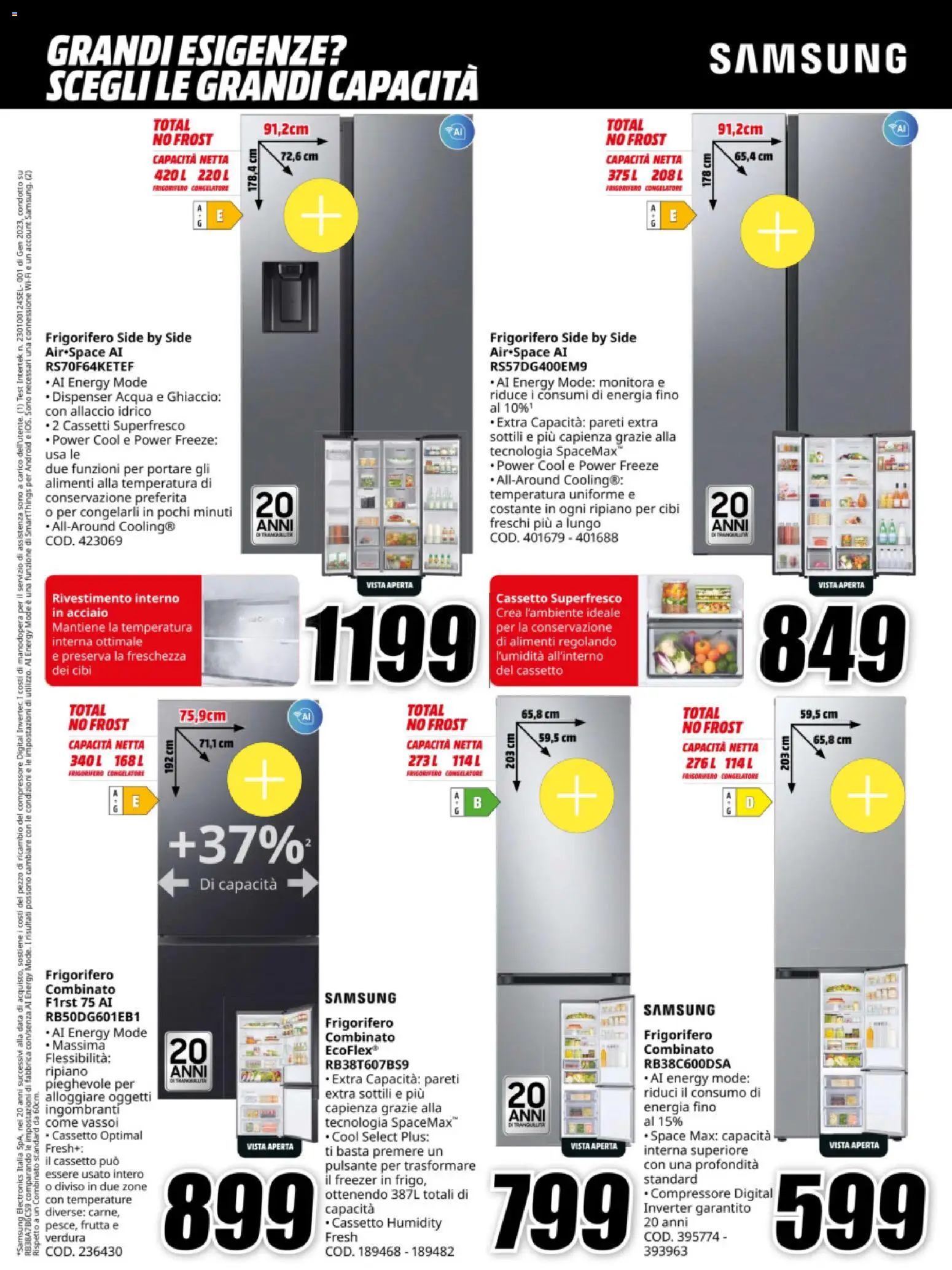 Volantino Media World del 12.11.2025 | Pagina: 7 | Prodotti: Ripiano, Frutta, Freezer, Data