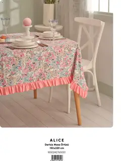 01.09.2025 tarihinden itibaren geçerli olan Karaca Home kataloğu önizlemesi | Sayfa: 50 | Ürünler: Masa, Masa örtüsü