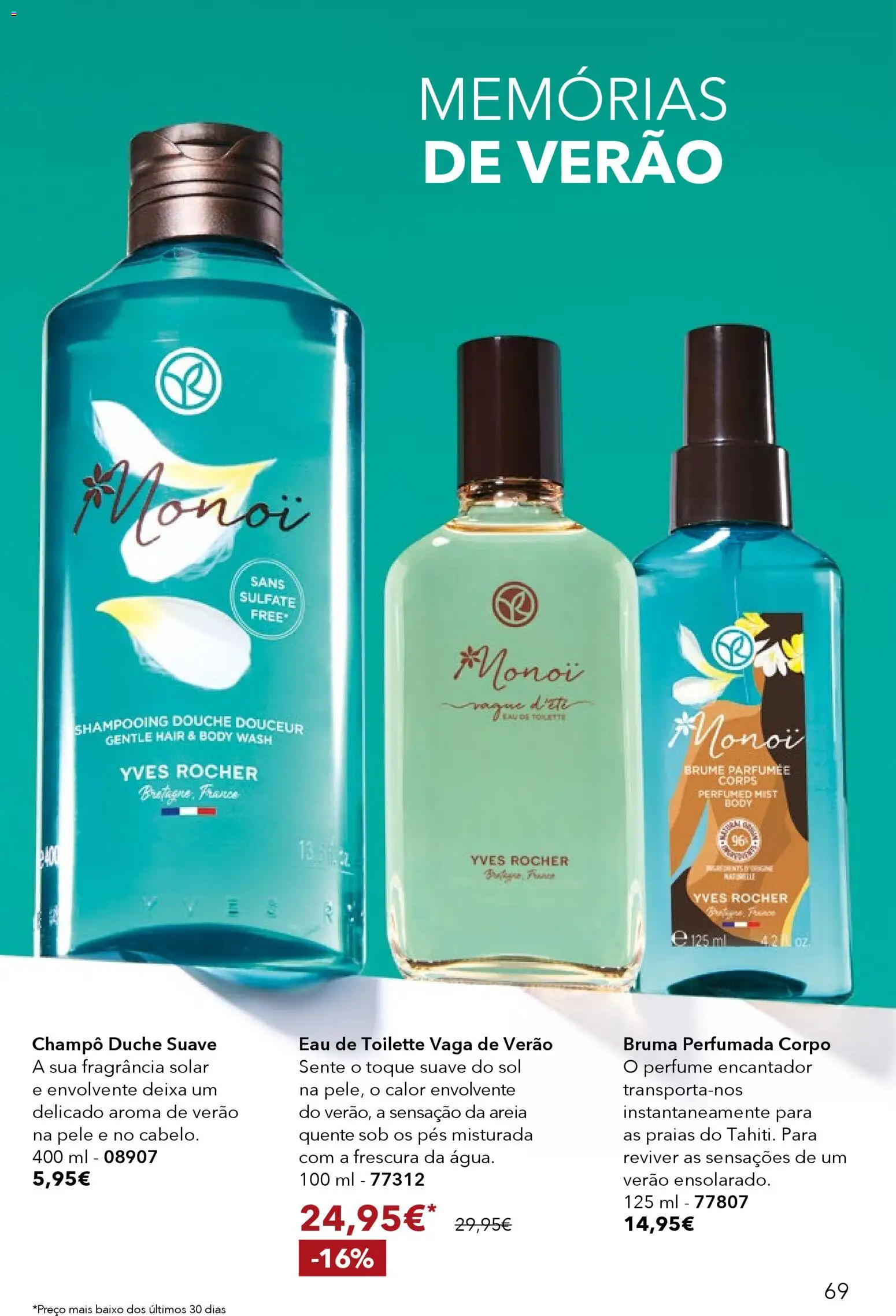 Yves Rocher catálogo 1 │ válido de 31.12.2025 | Página: 69 | Produtos: Areia, Perfume, Fragrância, Eau de toilette
