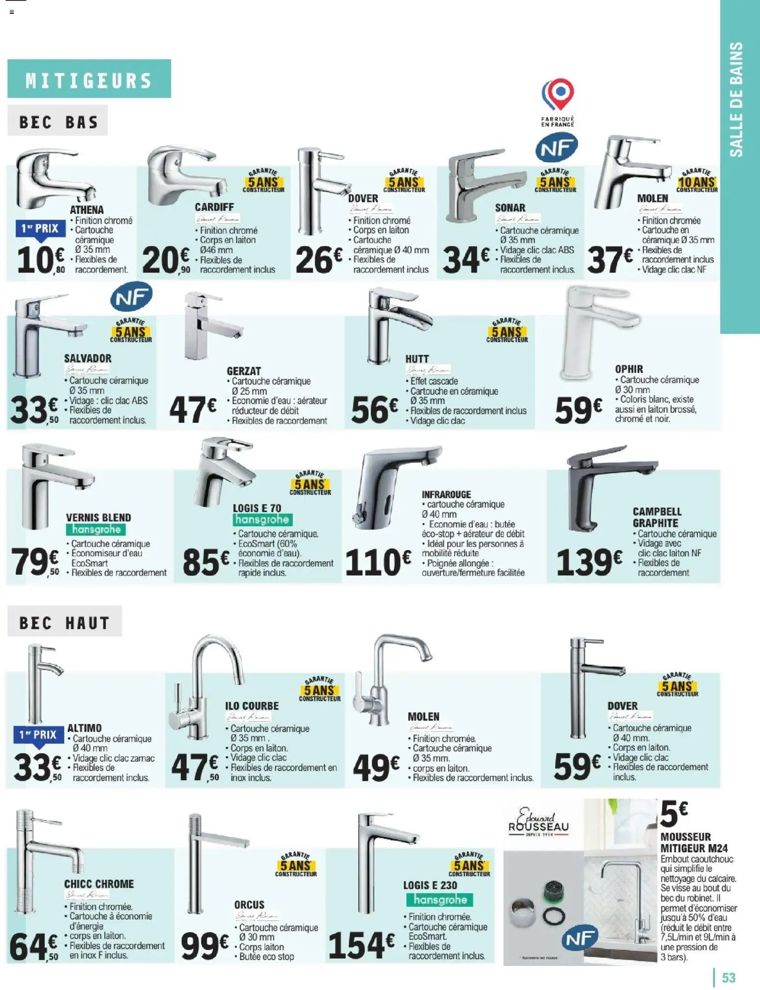 {H1} | Page: 53 | Produits: Cartouche