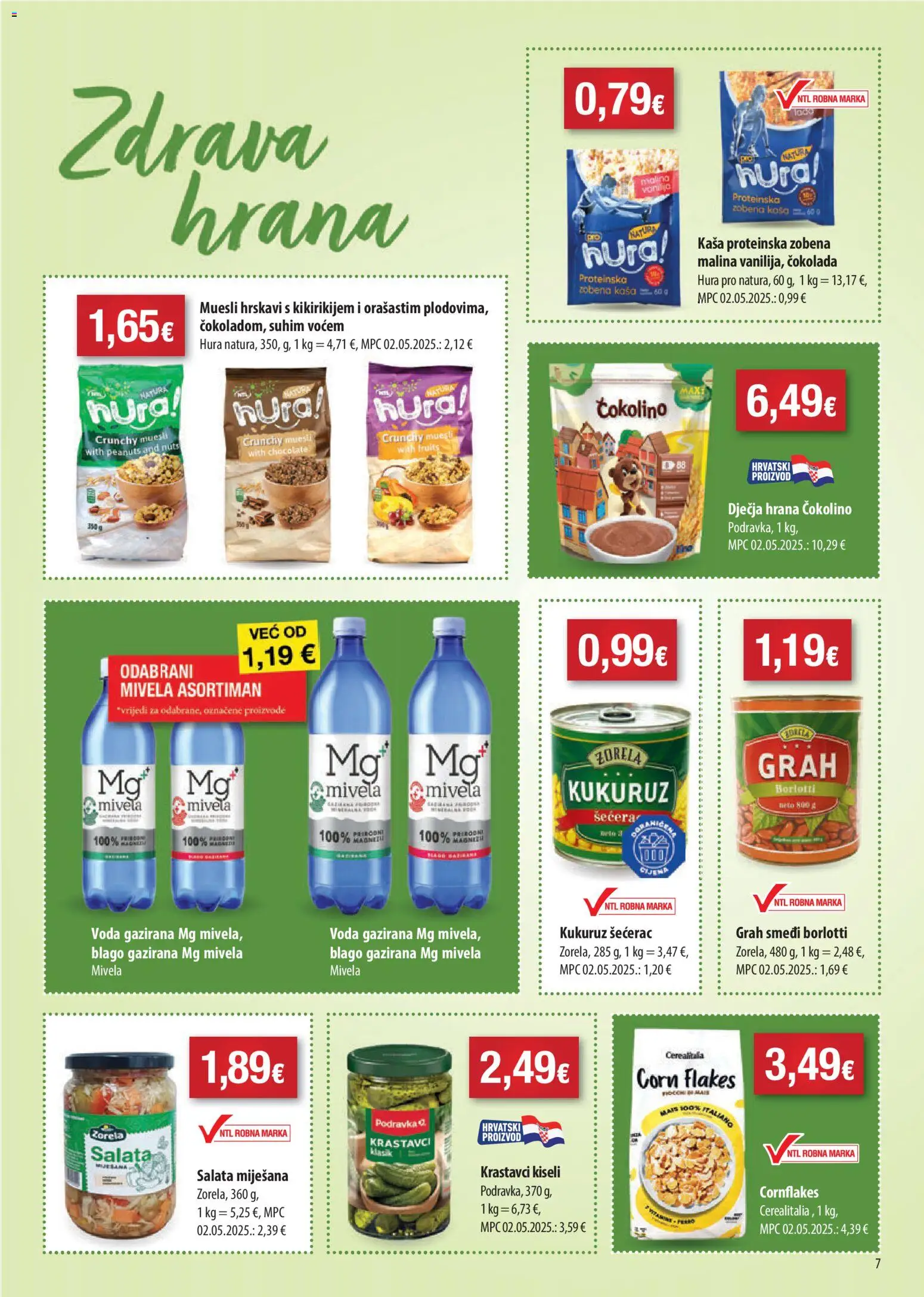 NTL katalog | vrijedi od 18.03.2026 | Stranica: 7 | Proizvodi: Grah, Podravka, Salata, Dječja hrana