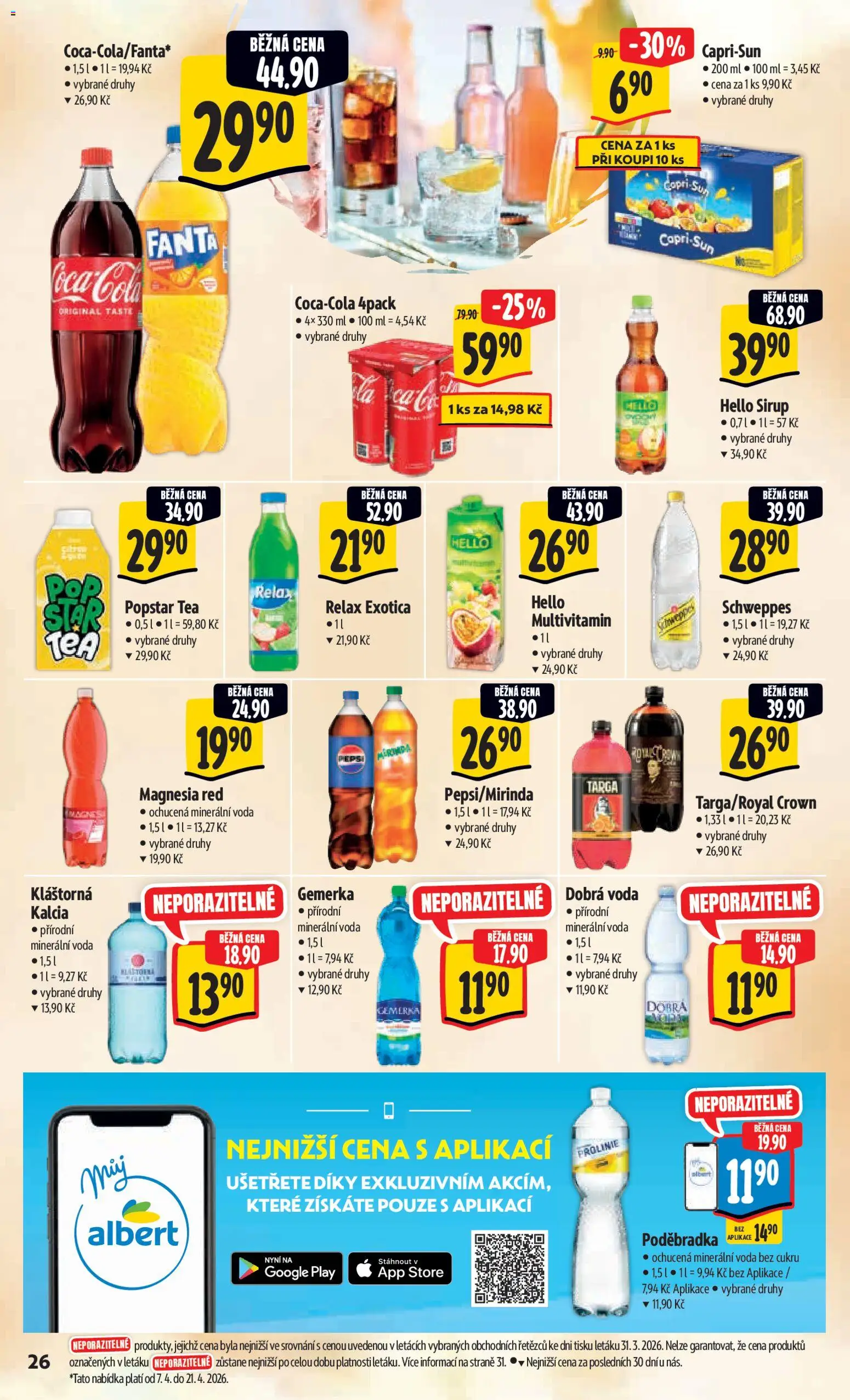 Albert leták - Hypermarket od 07.04.2026 | Strana: 36 | Produkty: Hello sirup, Sirup, Prolinie, Magnesia Red