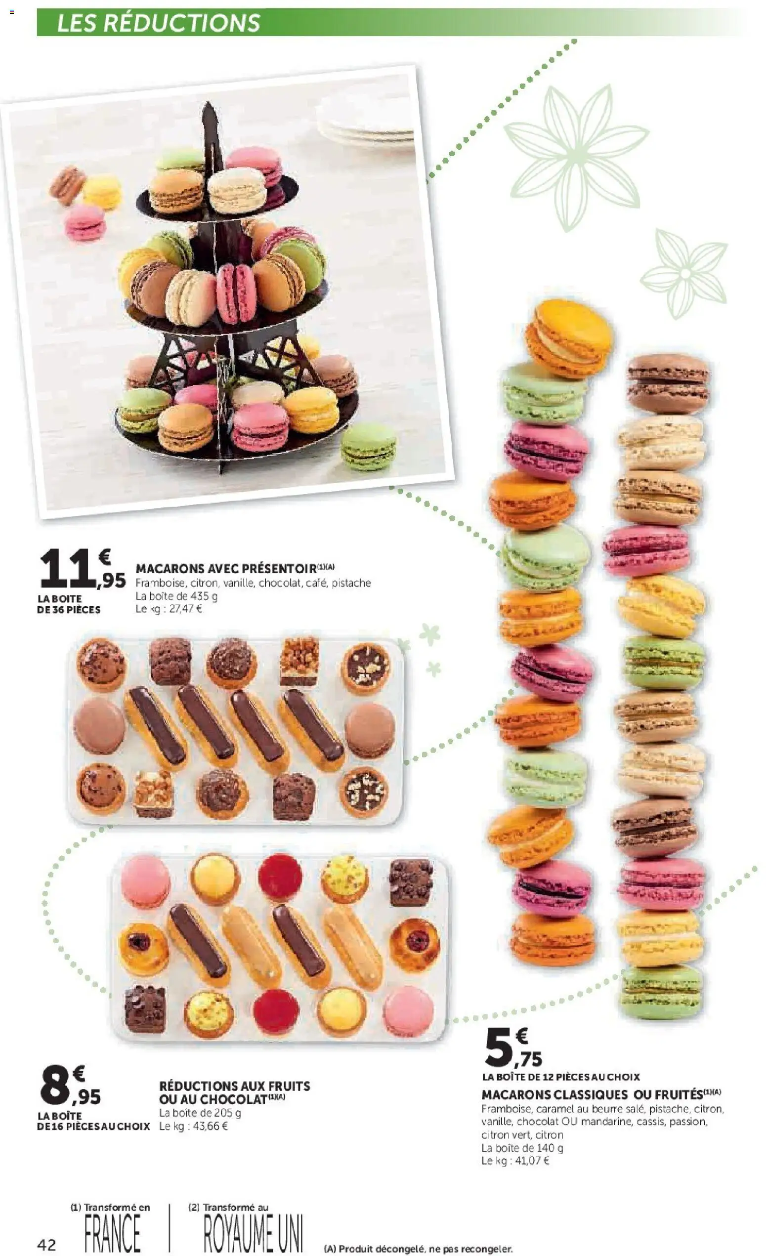 {H1} | Page: 42 | Produits: Citron, Macarons, Beurre, Chocolat