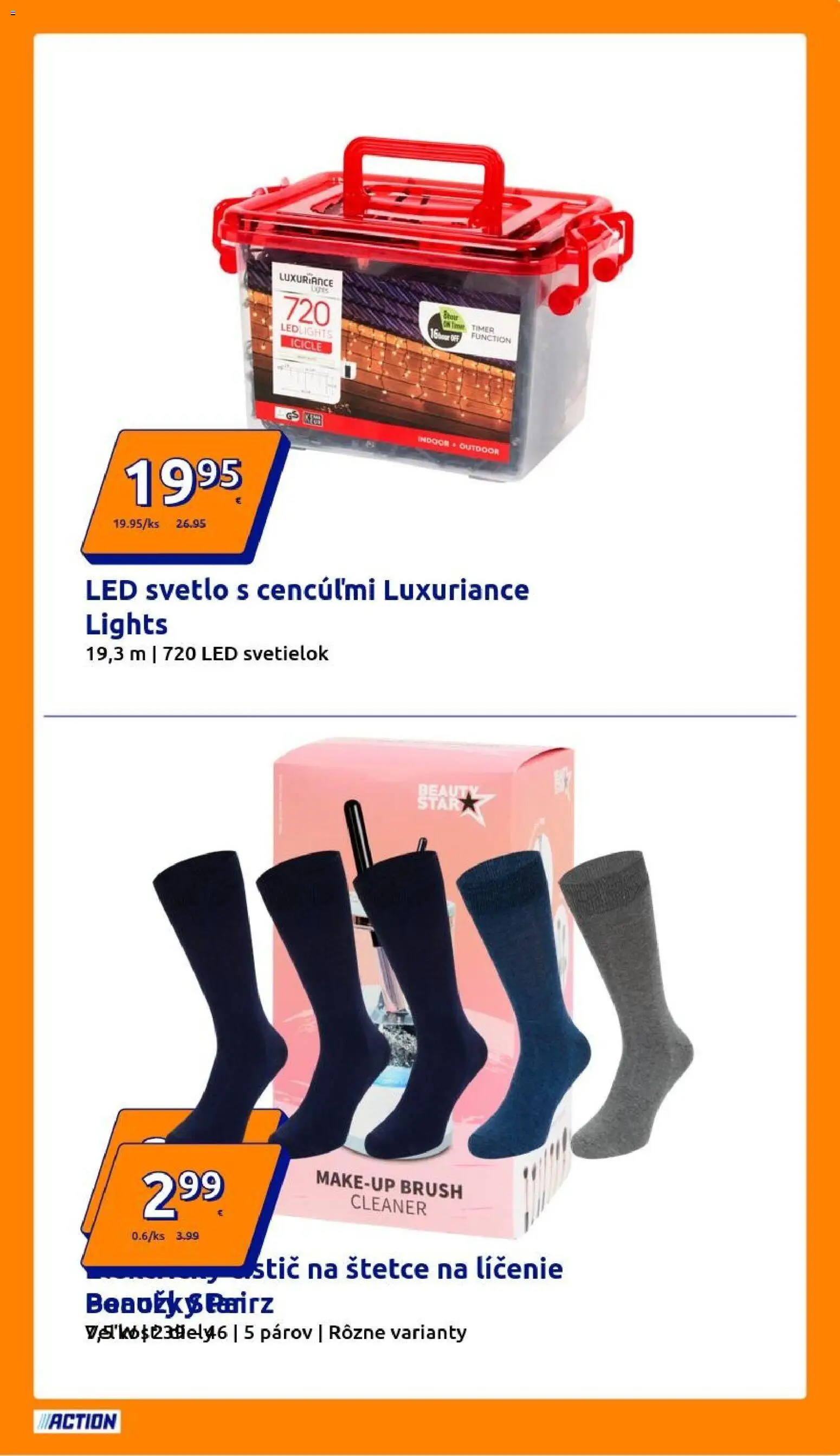 Nové Action akcie – leták je platný od 05.11.2025 | Strana: 17 | Produkty: Svetlo, Led