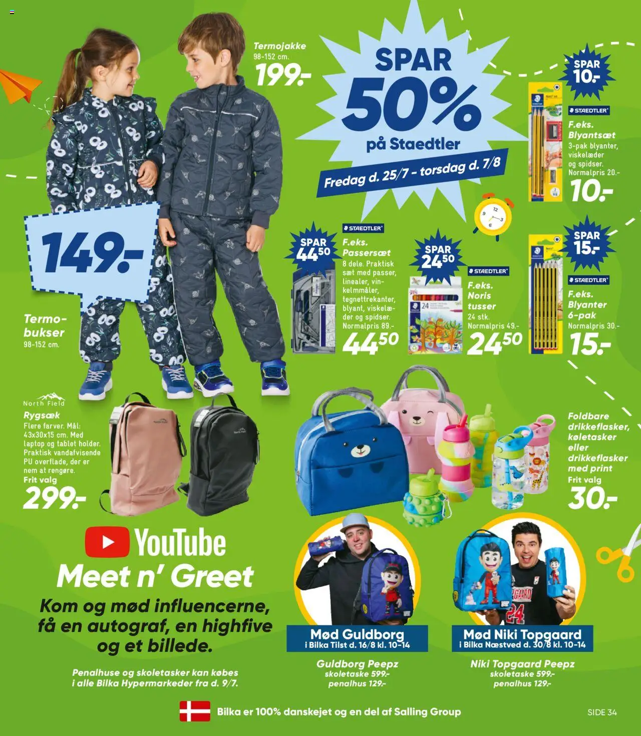 Bilka Tilbudsavis gyldig fra 25.07.2025 | Side: 33 | Produkter: Vin, Bukser, Tablet, Rygsæk