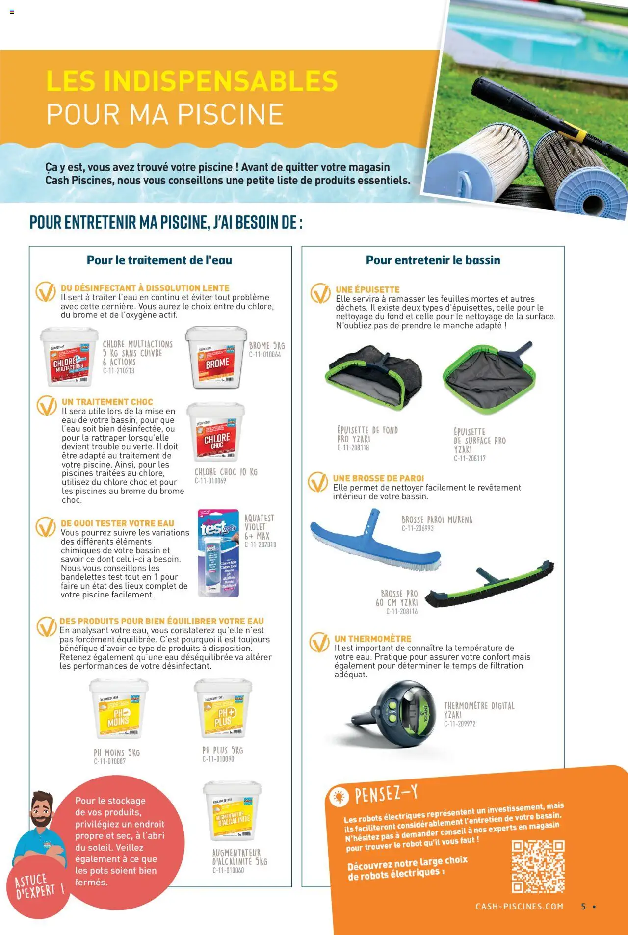 {H1} | Page: 5 | Produits: Thermomètre, Robot, Mais, Brosse