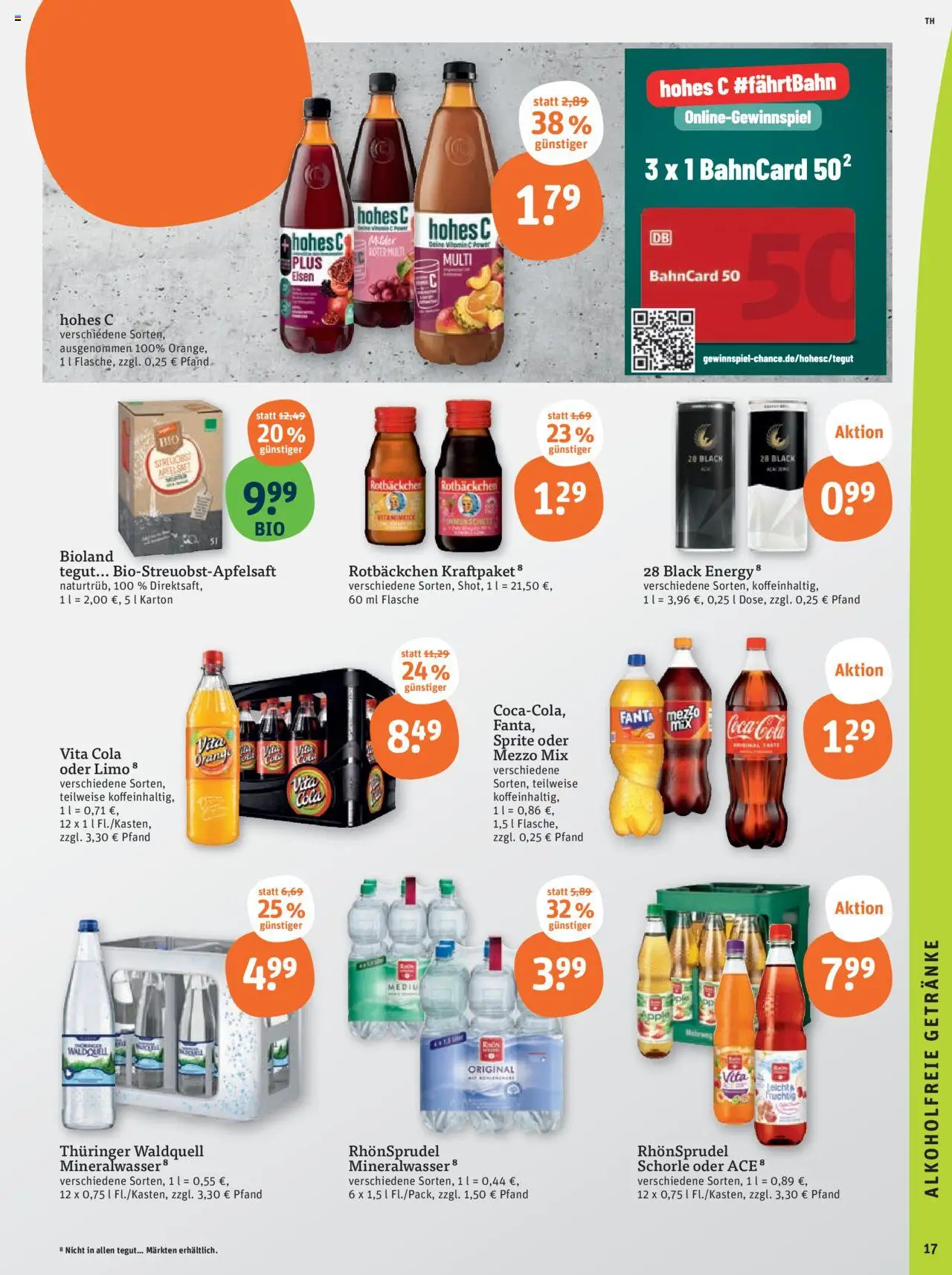 Tegut Prospekt – gültig ab 13.10.2025 | Seite: 19 | Produkte: Mezzo mix, Fanta, Vita cola, Rhonsprudel