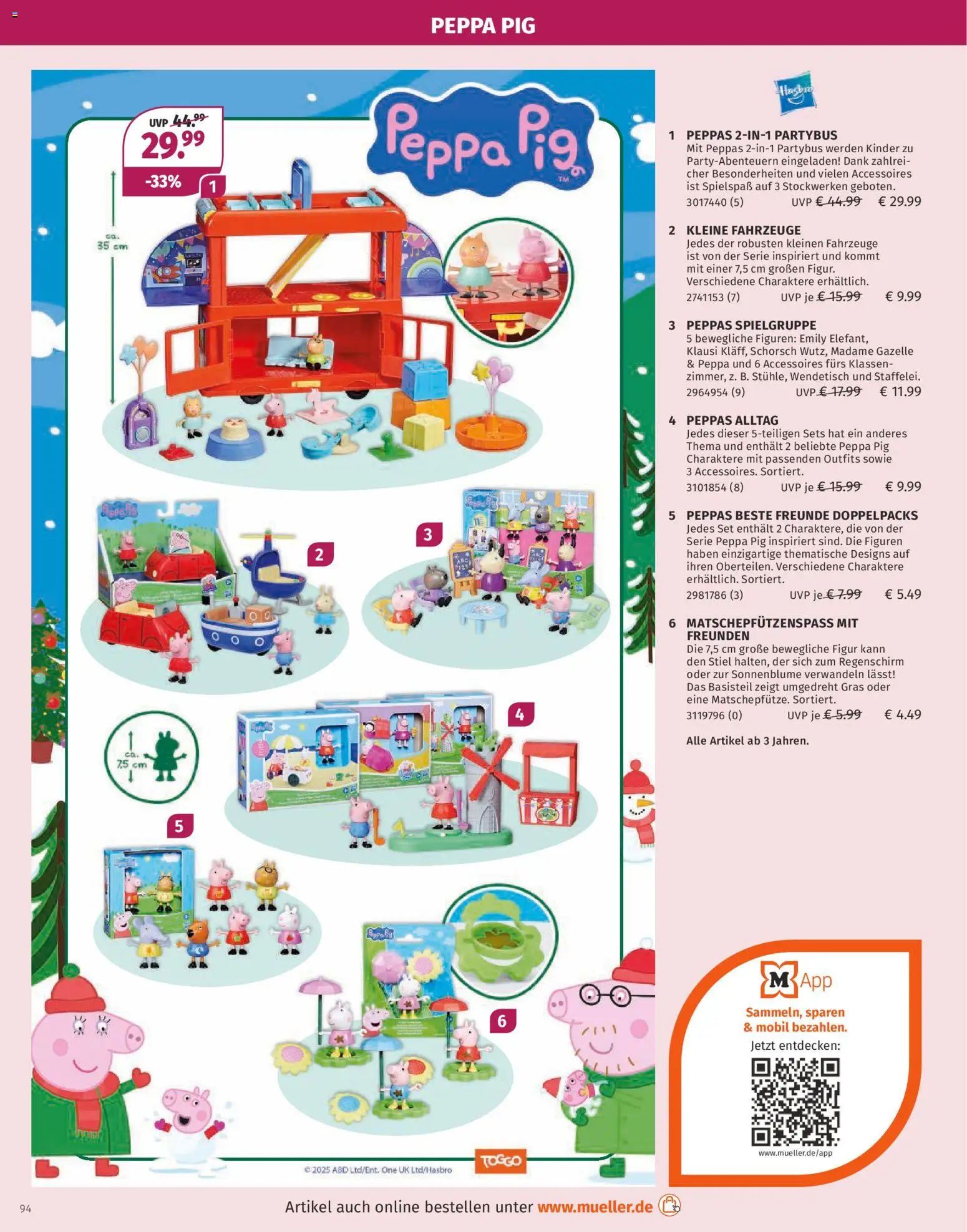 Müller Spielwarenkatalog – gültig ab 27.10.2025 | Seite: 94 | Produkte: Regenschirm