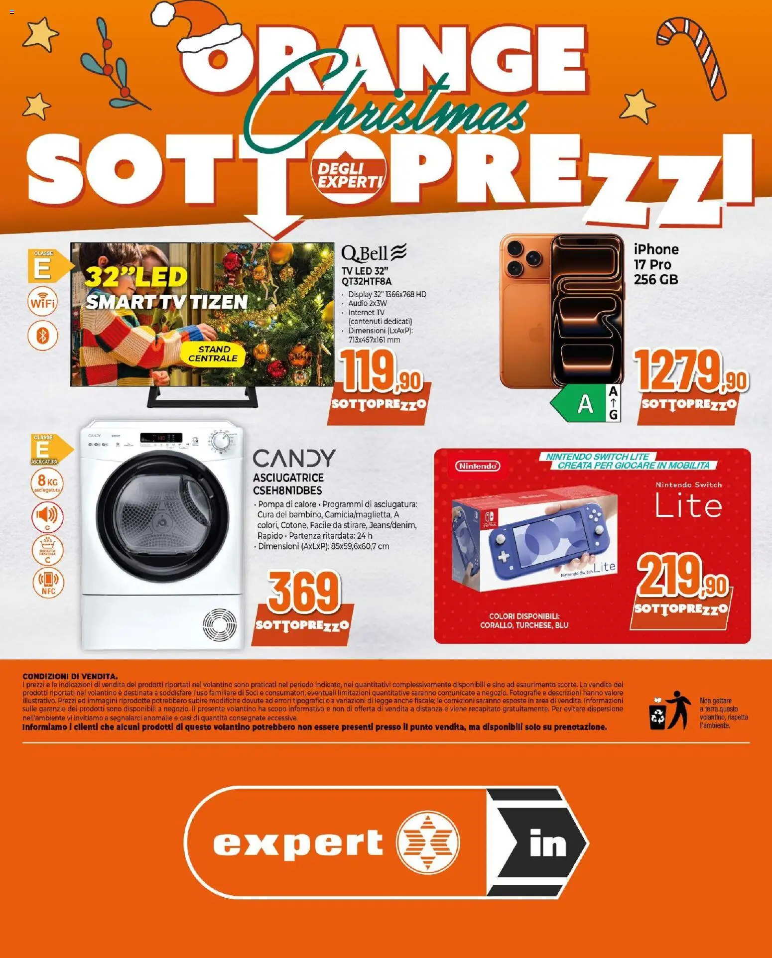 Volantino Ipercoop del 12.12.2025 | Pagina: 8 | Prodotti: Iphone, Asciugatrice, TV, Audio