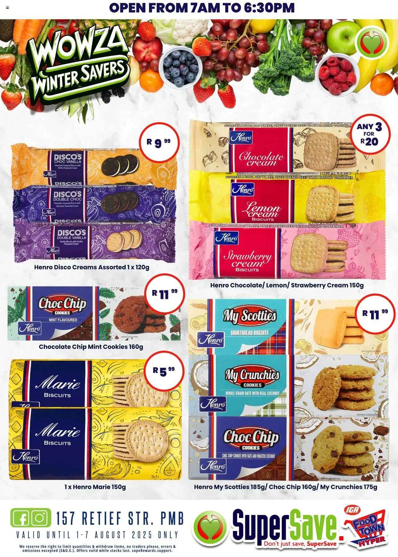 Super Save Specials │ valid from 08.08.2025 | Page: 64 | Products: Oats, Chocolate, Cream, Cookies