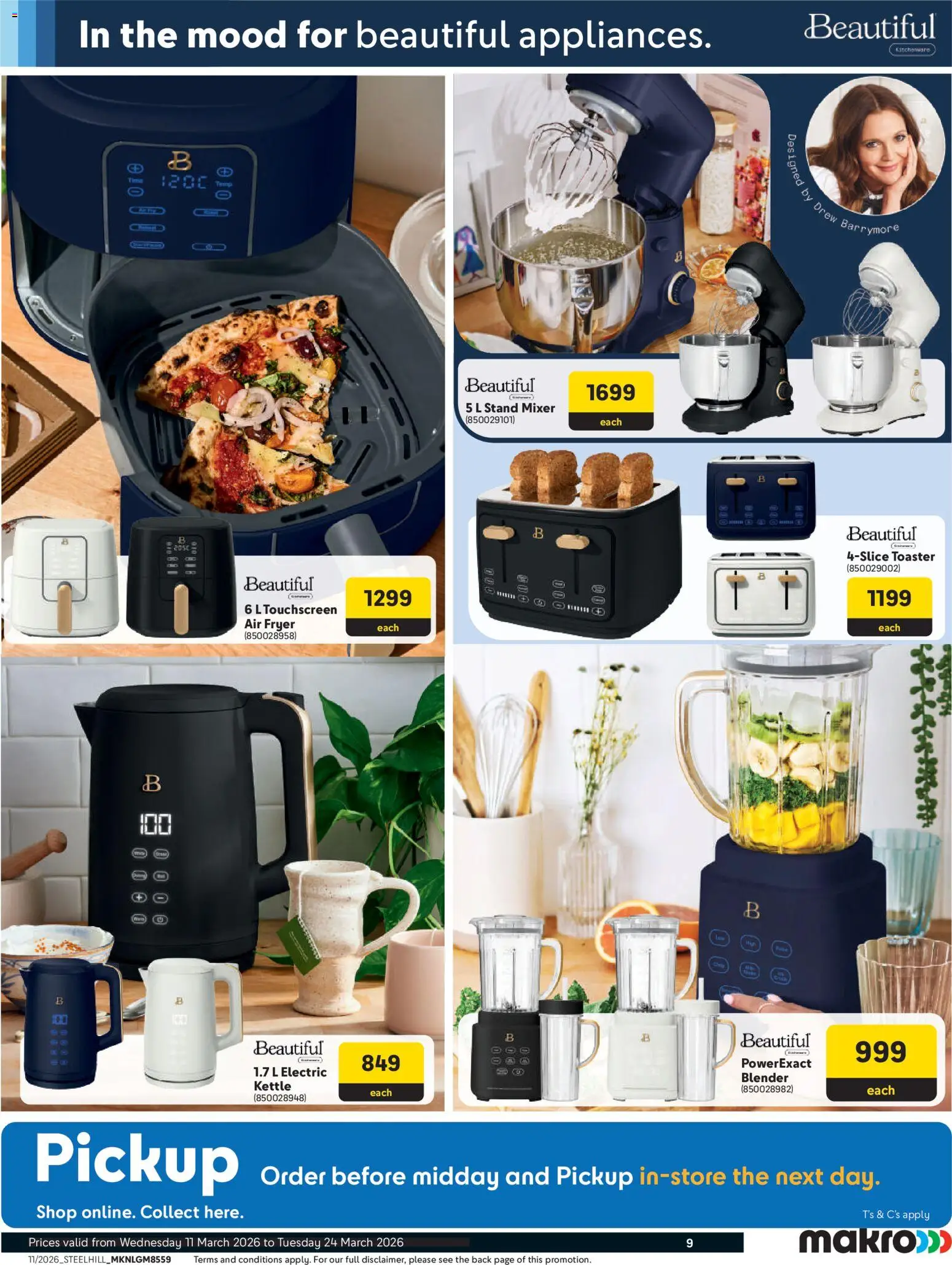 New Makro catalogue – valid from 11.03.2026 | Page: 9 | Products: Kettle, Mixer, Fryer, Blender