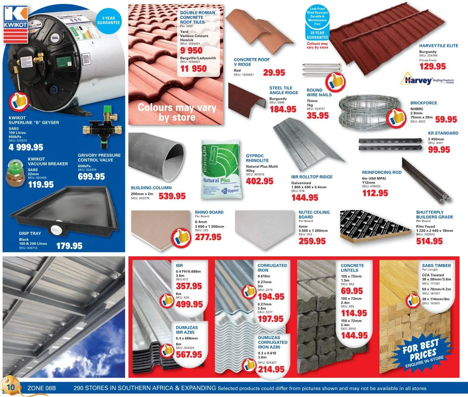 New Cashbuild catalogue – valid from 24.11.2025 | Page: 10 | Products: Tray, Iron, Geyser, Valve