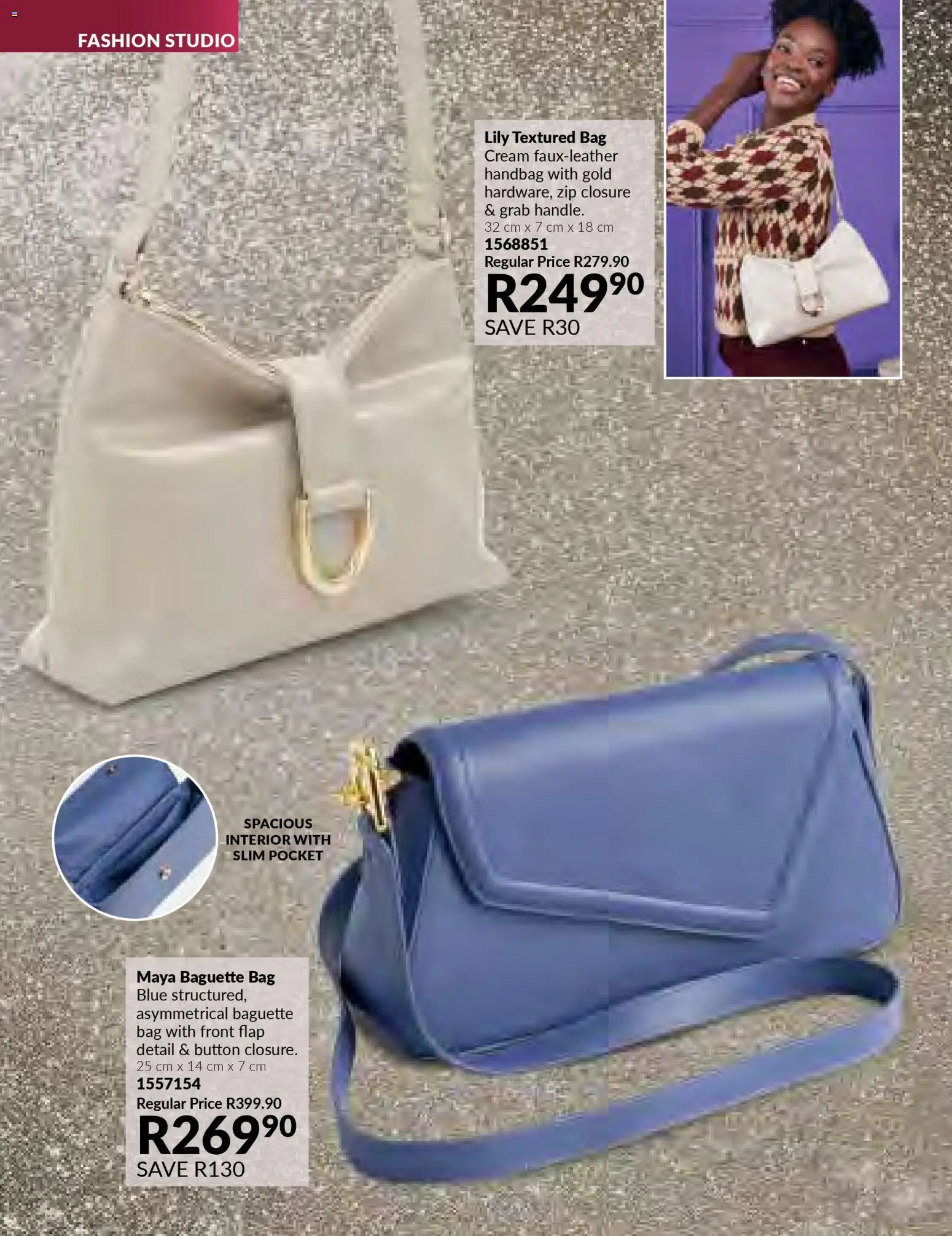 New Avon catalogue – valid from 01.12.2025 | Page: 148 | Products: Handbag, Bag, Cream