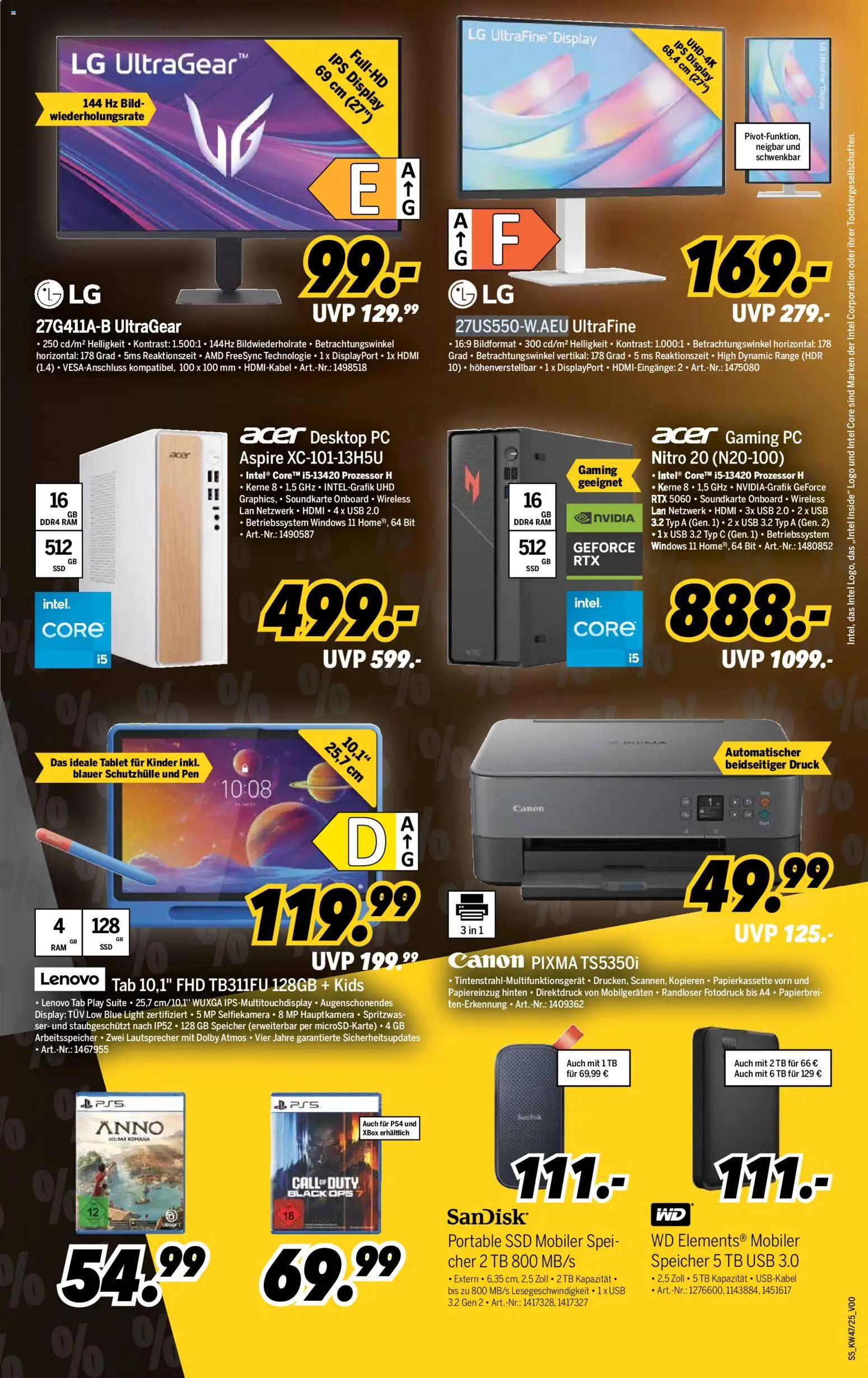 Medimax - Black Friday – gültig ab 14.11.2025 | Seite: 5 | Produkte: Lenovo, Xbox, Desktop pc, PC