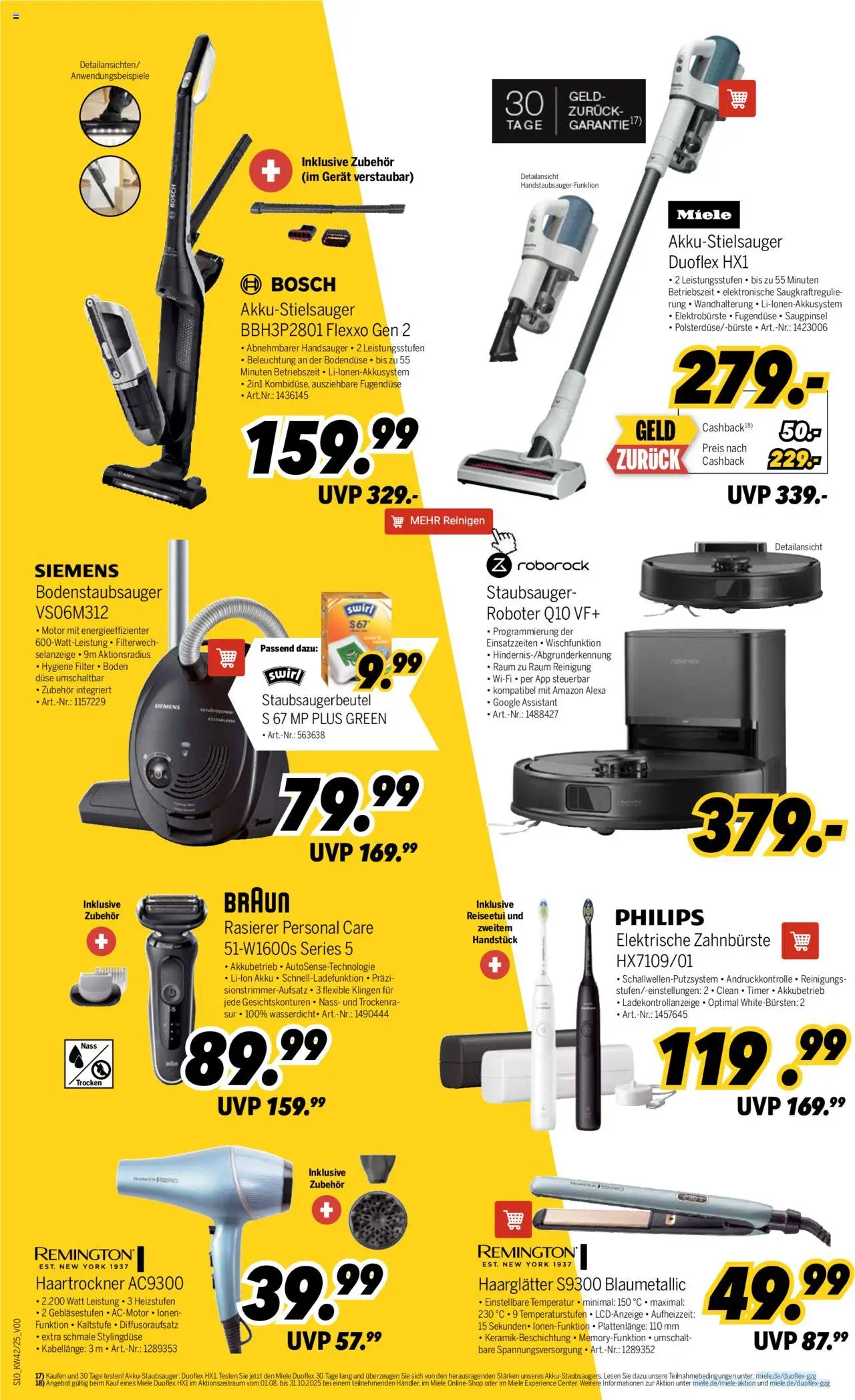 Medimax Prospekt 	 – gültig ab 11.10.2025 | Seite: 10 | Produkte: Miele, Philips, Haartrockner, Zahnbürste