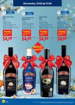 Pogląd oferty "Lidl Katalog alkoholi mocnych i win" - ważna od 17.03.2026 | Strona: 45 | Produkty: Baileys