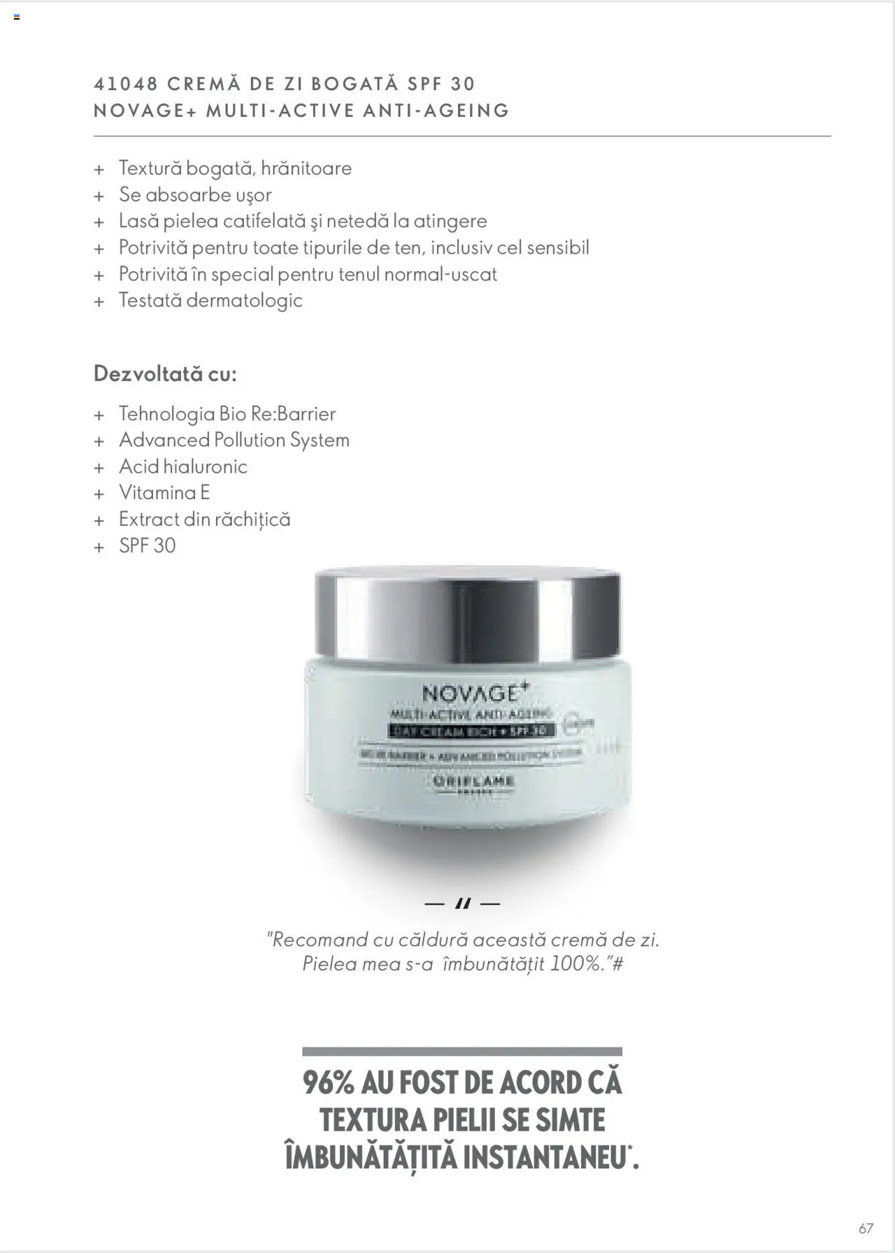 Oriflame catalog - Ghidul NOVAGE+ – valabil de la 01.03.2023 | Pagină: 67