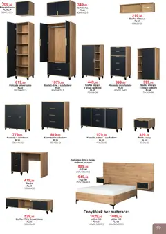 Pogląd oferty "Bodzio Katalog" - ważna od 01.04.2026 | Strona: 69 | Produkty: Łóżko, Szafa, Komoda, Biurko