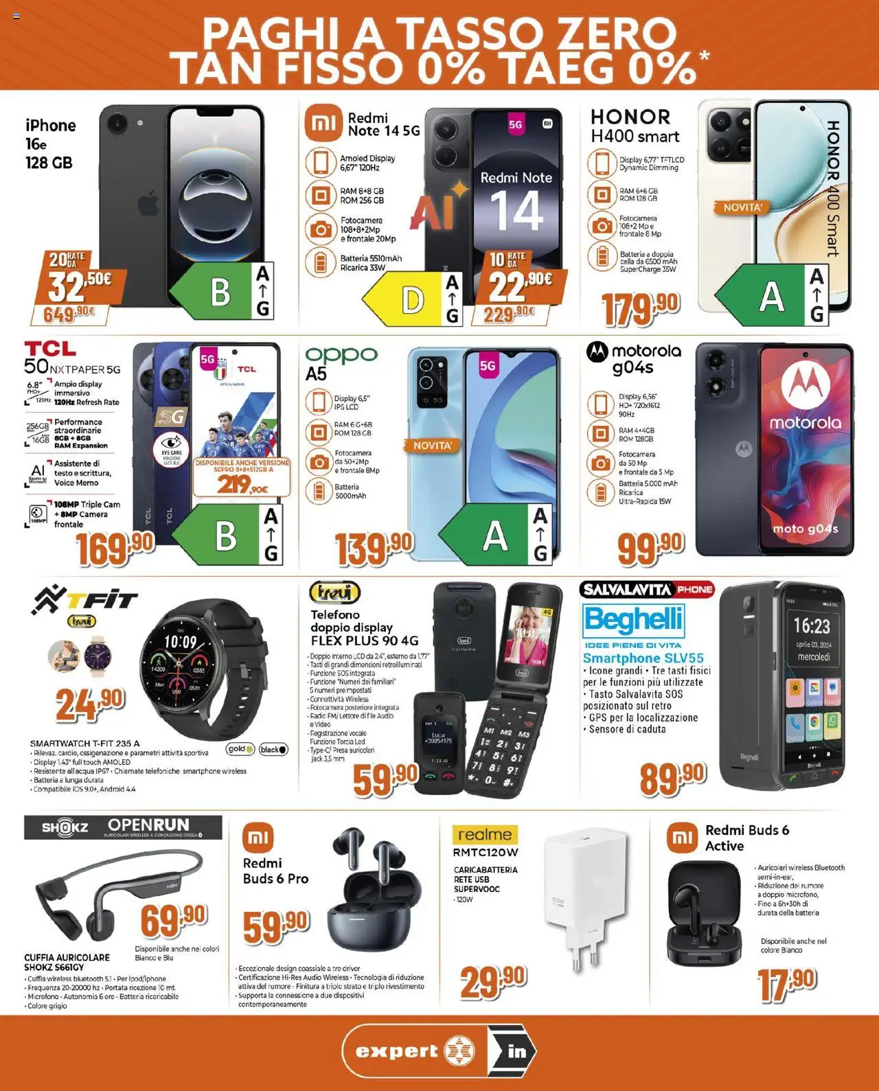 Volantino Ipercoop del 25.09.2025 | Pagina: 2 | Prodotti: Telefono, Video, Fotocamera, Presa