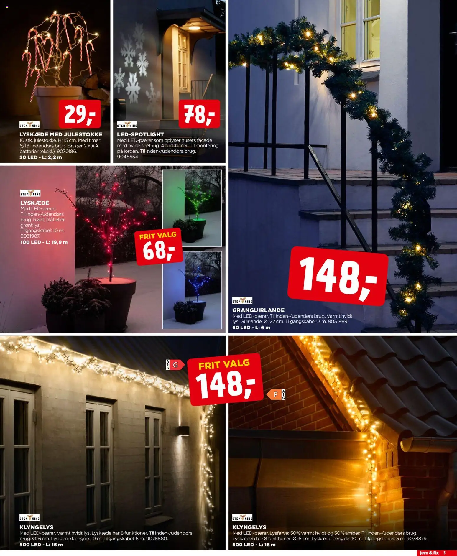 Jem & fix tilbudsavis – gyldig fra 23.11.2025 | Side: 3 | Produkter: Batterier, Søm