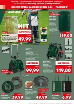 Pogląd oferty "Kaufland gazetka - Złap Okazje" - ważna od 26.03.2026 | Strona: 6 | Produkty: Wąż ogrodowy, Torba, Zbiornik na deszczówkę, Siatka