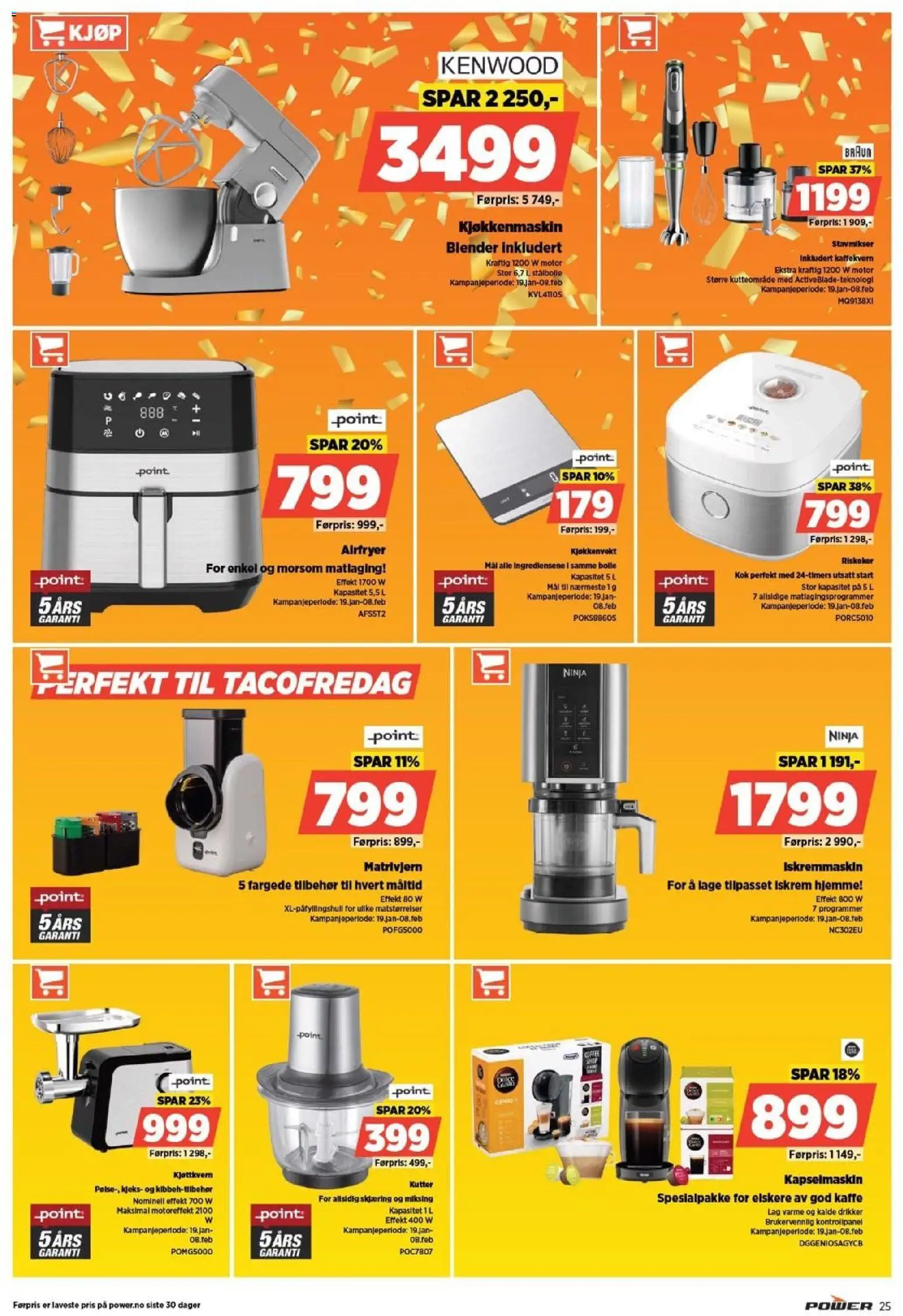 {H1} | Side: 25 | Produkter: Stavmikser, Iskremmaskin, Iskrem, Kjeks