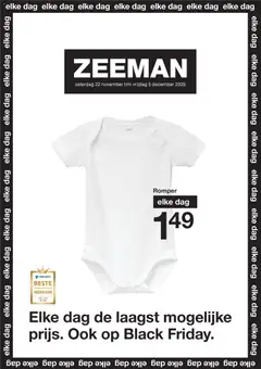 Zeeman - Black Friday  - Voorbeeld van een folder van Zeeman, geldig van 22.11.2025