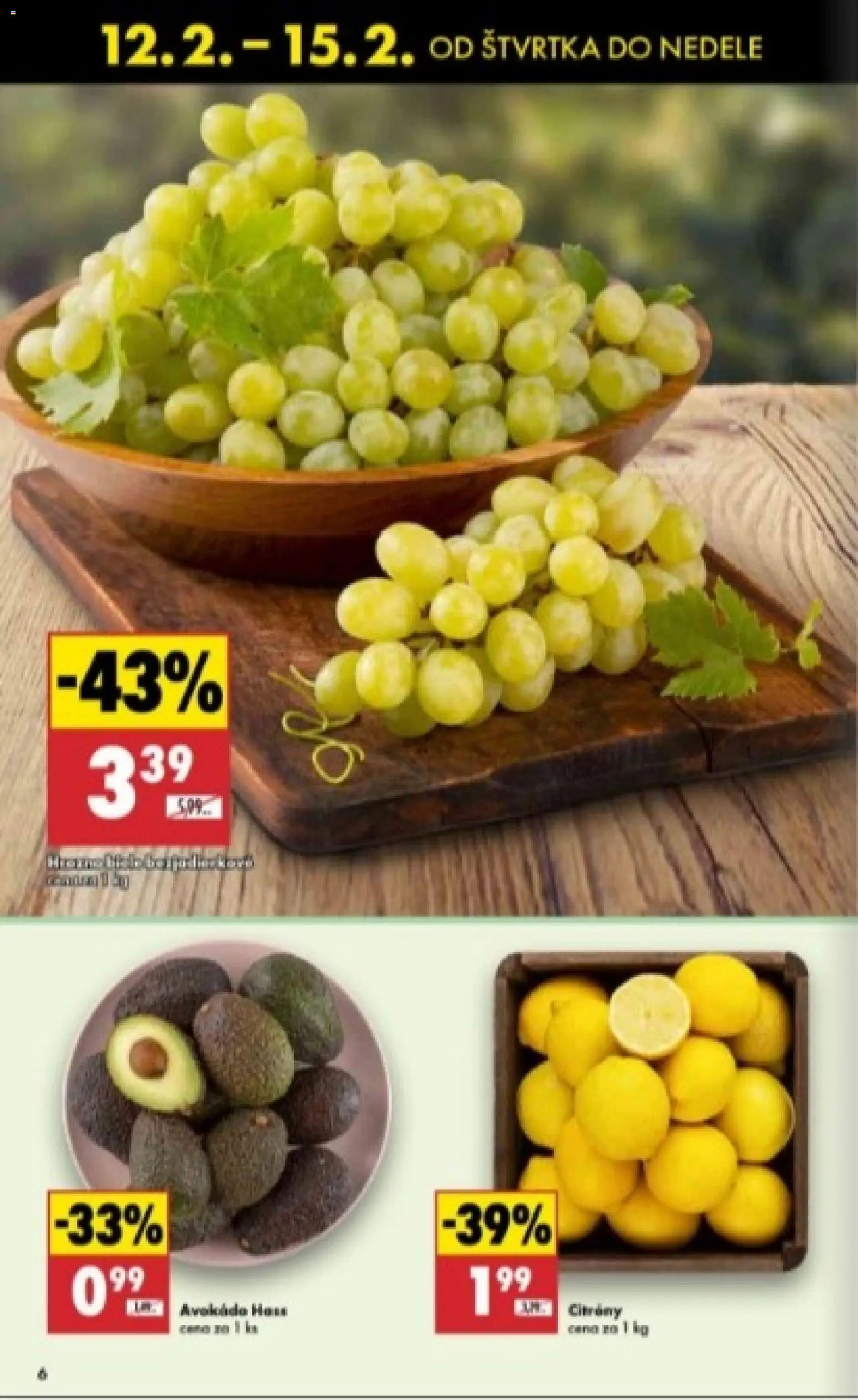 Nové Biedronka akcie – leták je platný od 12.02.2026 | Strana: 6 | Produkty: Avokádo