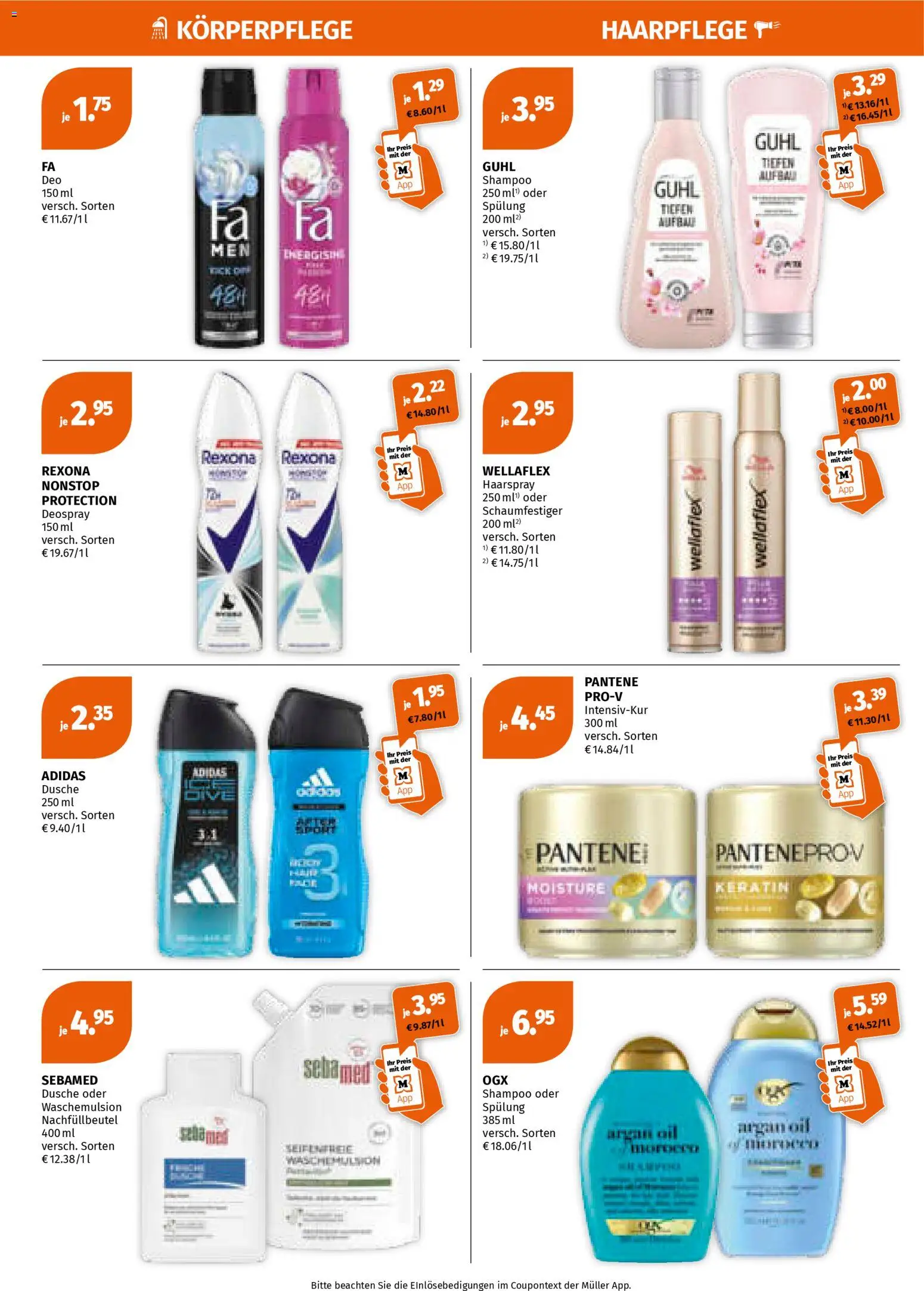 Müller Prospekt 	 – gültig ab 26.01.2026 | Seite: 4 | Produkte: Dusche, Spülung, Haarspray, Deospray