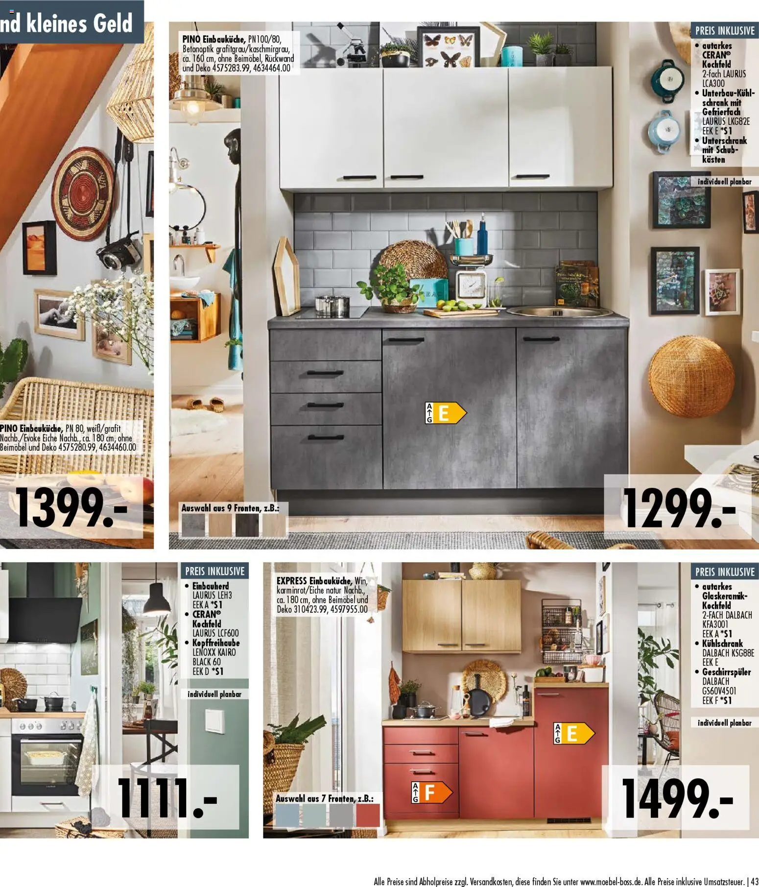 SB Möbel Boss Küchenkatalog 2026 – gültig ab 09.04.2026 | Seite: 43