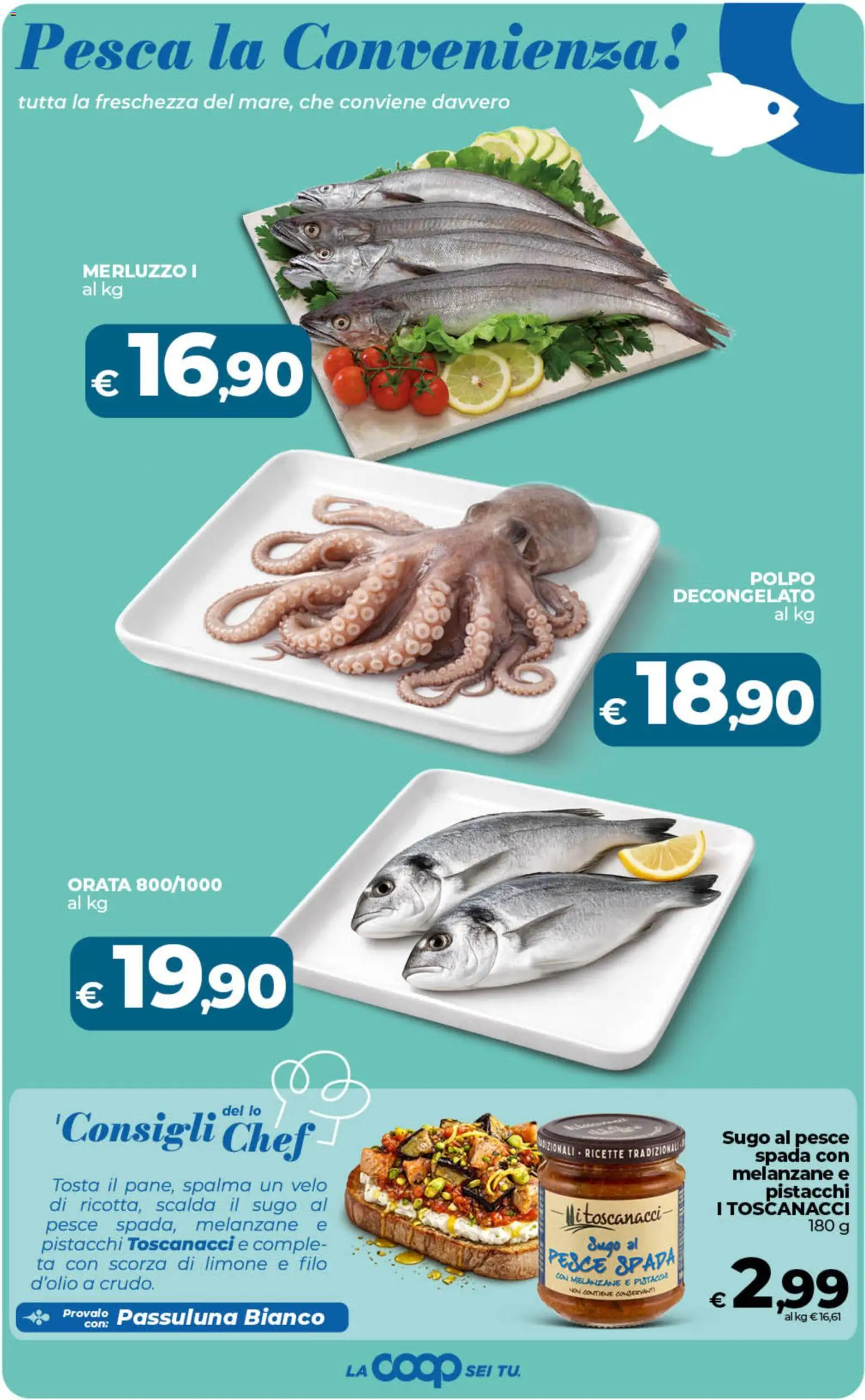 Volantino Ipercoop del 07.04.2026 | Pagina: 26 | Prodotti: Pesce, Polpo, Pesca, Pesce spada