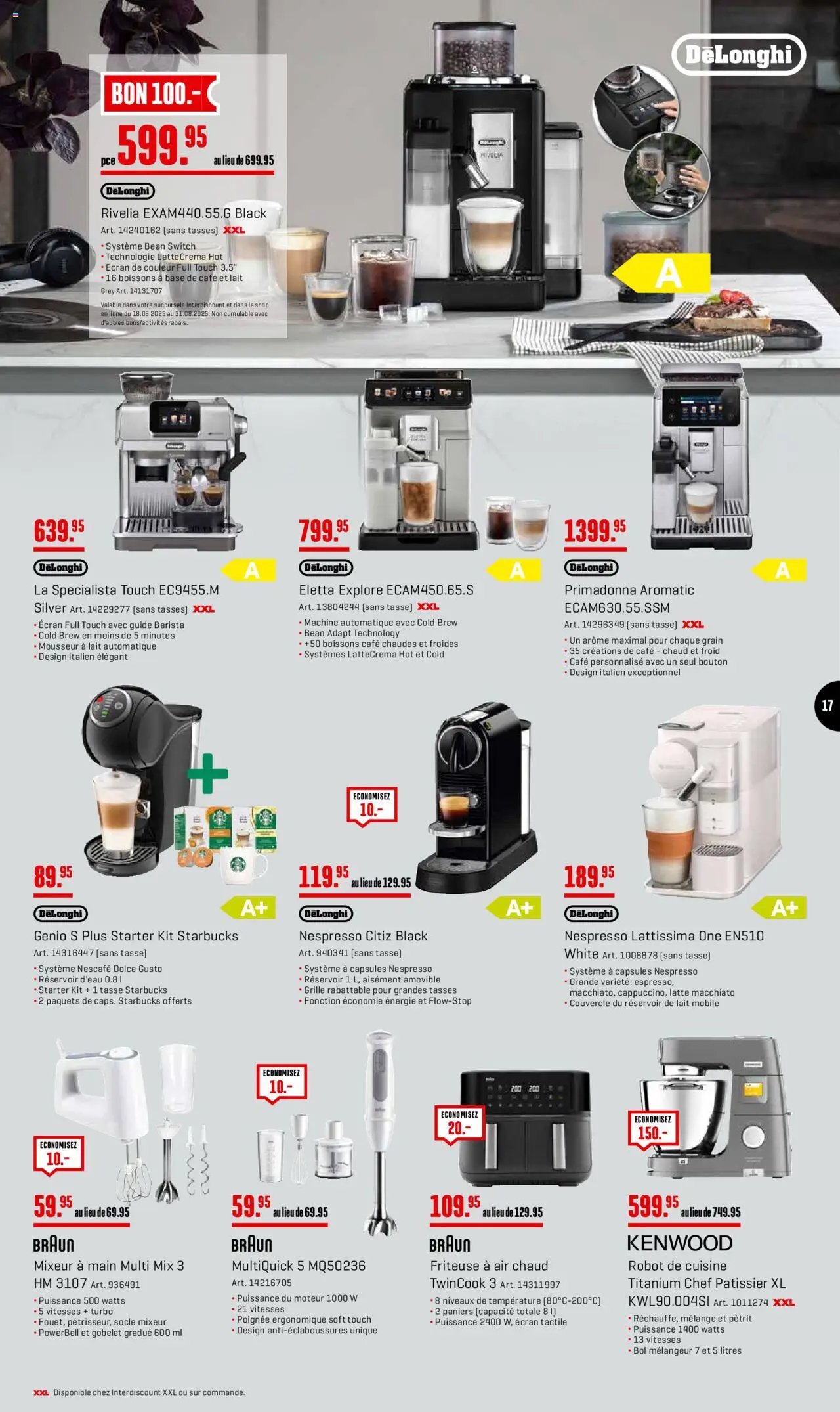 Interdiscount Aktionen FR ab 25.08.2025 | Seite: 17 | Produkte: Friteuse