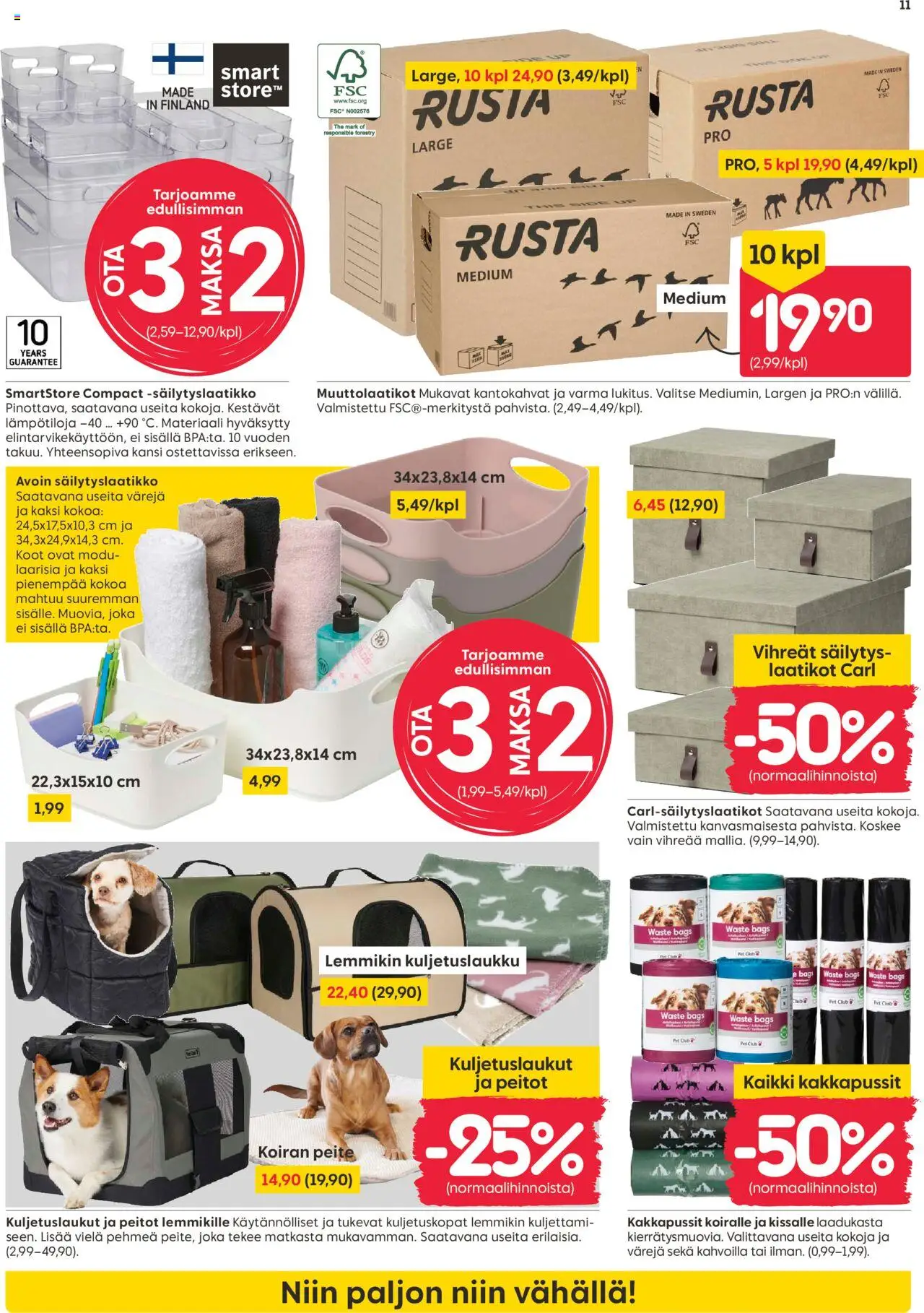 Rusta tarjoukset – voimassa 08.09.2025 alkaen | Sivu: 11 | Tuotteet: Kansi