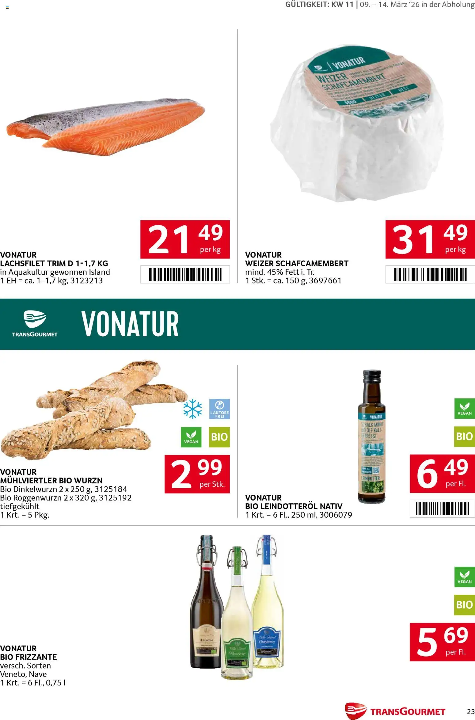 Transgourmet Flugblatt gültig ab 08.03.2026 | Seite: 23 | Produkte: Mühle