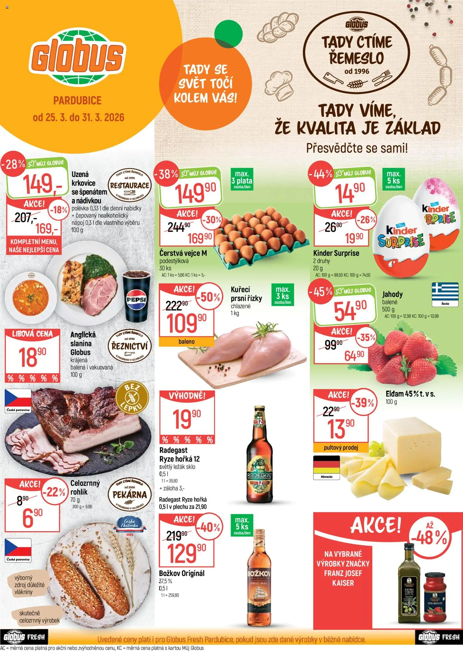 Globus leták - Pardubice od 25.03.2026 | Strana: 1