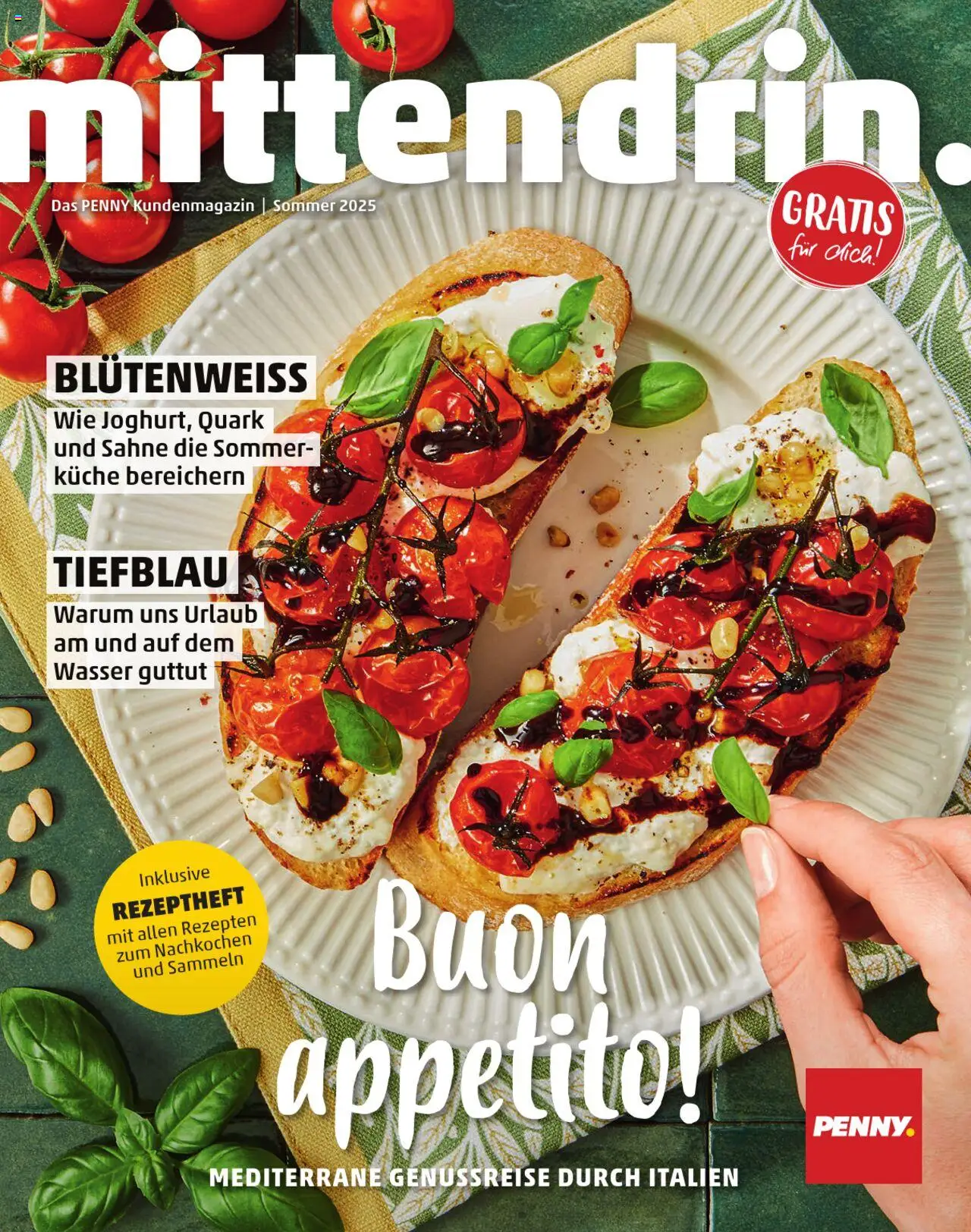 Penny  Kundenmagazin Sommer - gültig ab dem 13.06.2025 | Seite: 1 | Produkte: Quark, Küche, Wasser, Sahne