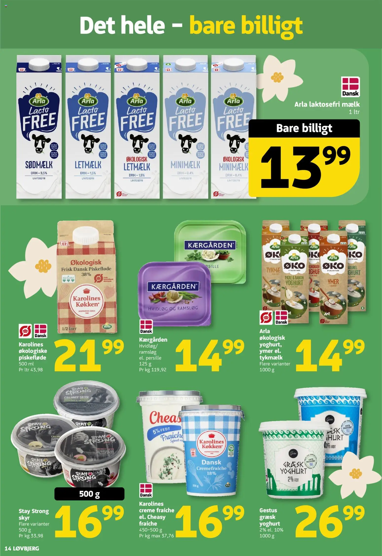 Løvbjerg tilbudsavis – gyldig fra 06.03.2026 | Side: 14 | Produkter: Creme, Skyr, Bacon, Jogo de ferramentas