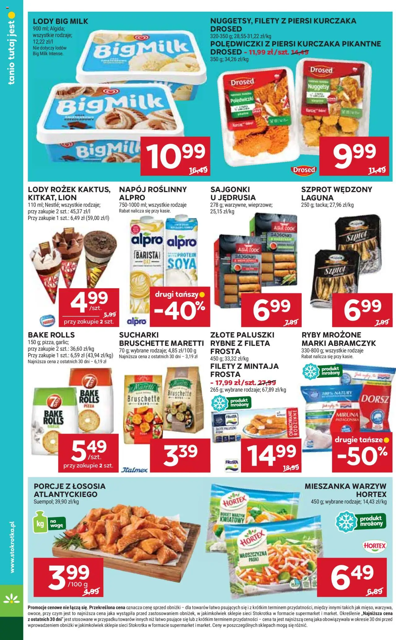 Stokrotka Gazetka od 18.09.2025 | Strona: 32 | Produkty: Piersi, Alpro, Dorsz, Mieszanka warzyw