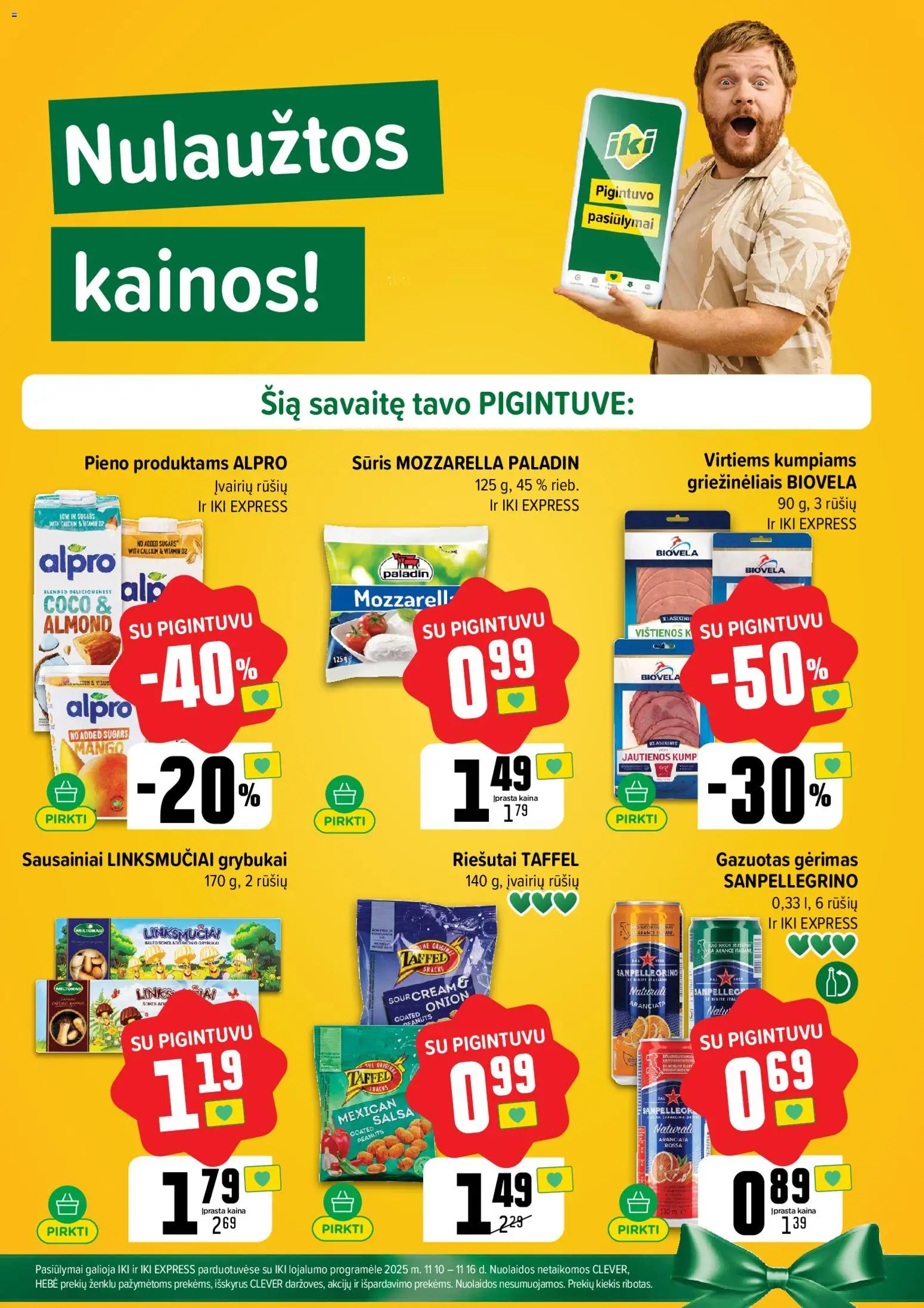 IKI akcijos nuo 10.11.2025 | Puslapis: 11 | Prekių: Sausainiai, Vištienos, Jautienos, Sūris