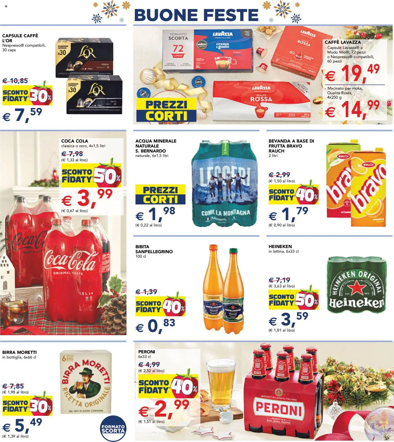 Volantino Esselunga S del 11.12.2025 | Pagina: 13 | Prodotti: Acqua, Bibita, Lavazza, Acqua minerale