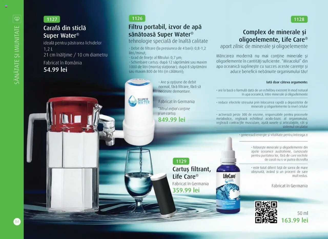 Life Care catalog - Aprilie/Octombrie – valabil de la 01.04.2025 | Pagină: 86 | Produse: Carafă, Pește, Apă, Sare