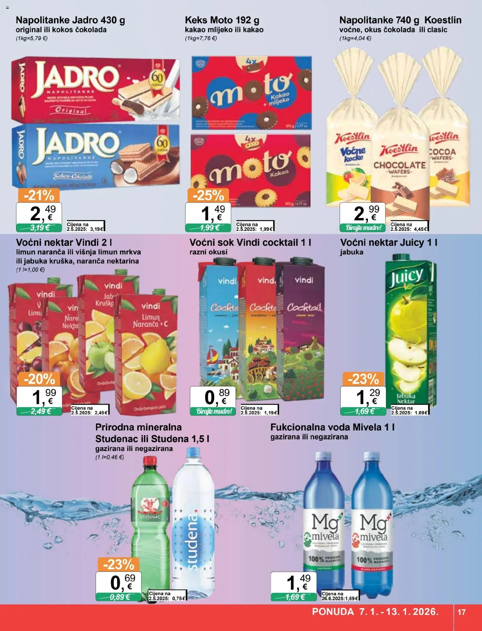 KTC katalog | vrijedi od 07.01.2026 | Stranica: 17 | Proizvodi: Mlijeko, Čokolada, Sok, Mrkva