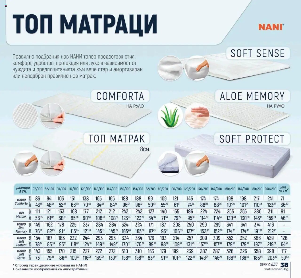 {H1} | Страница: 39 | Продукти: Руло, Матрак