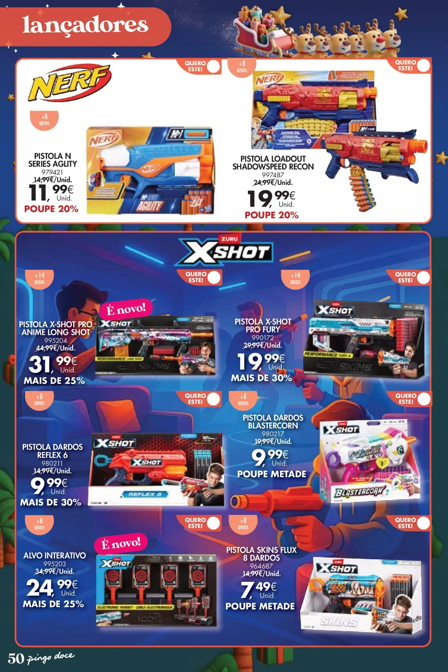 Pingo Doce  Brinquedos Natal Lojas Hipers │ válido de 18.11.2025 | Página: 50