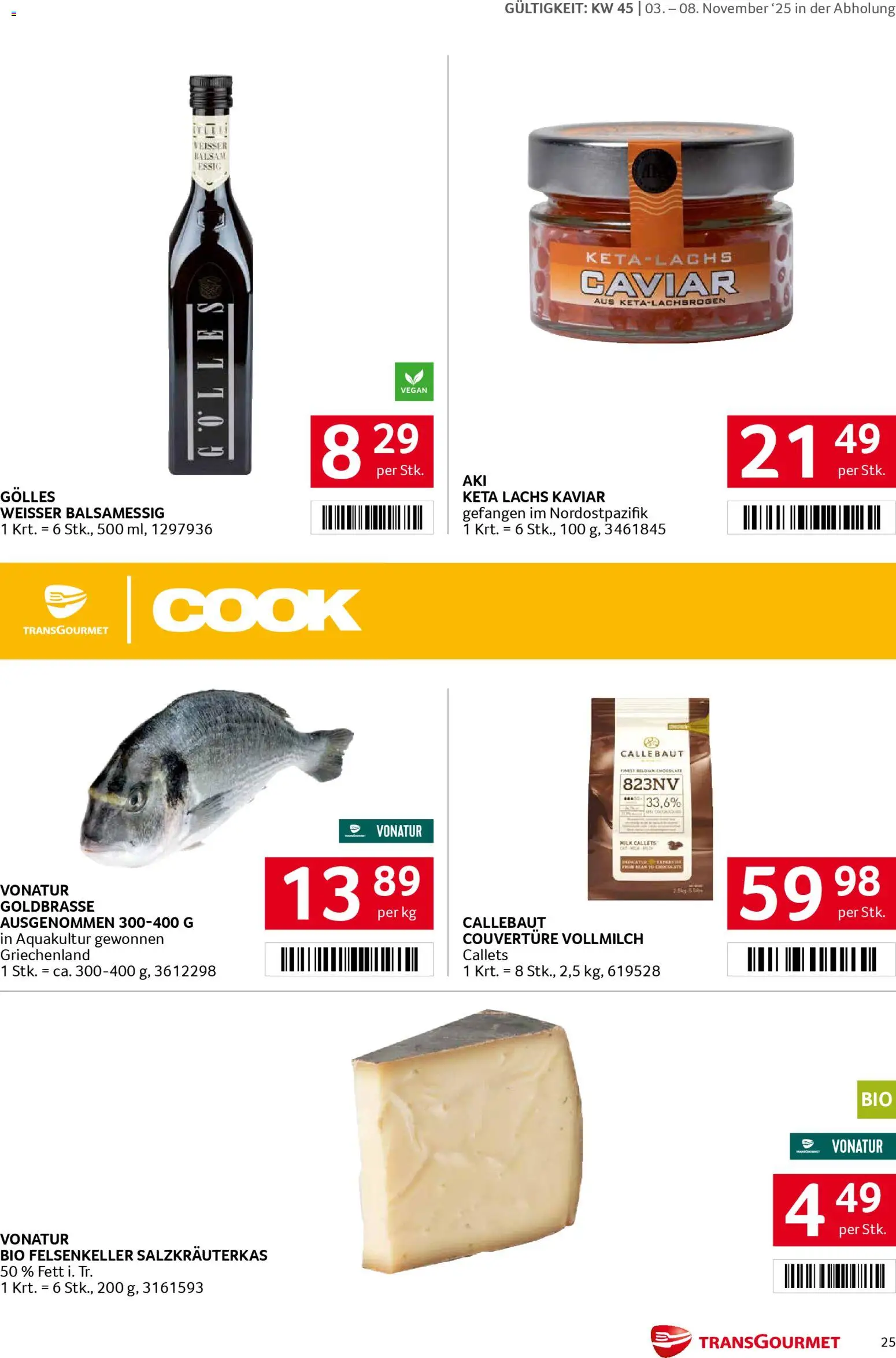 Transgourmet Flugblatt gültig ab 03.11.2025 | Seite: 25
