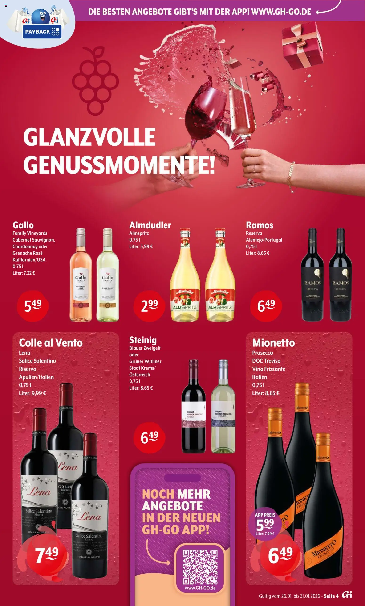 Getränke Hoffmann Prospekt 	 – gültig ab 26.01.2026 | Seite: 4 | Produkte: Prosecco